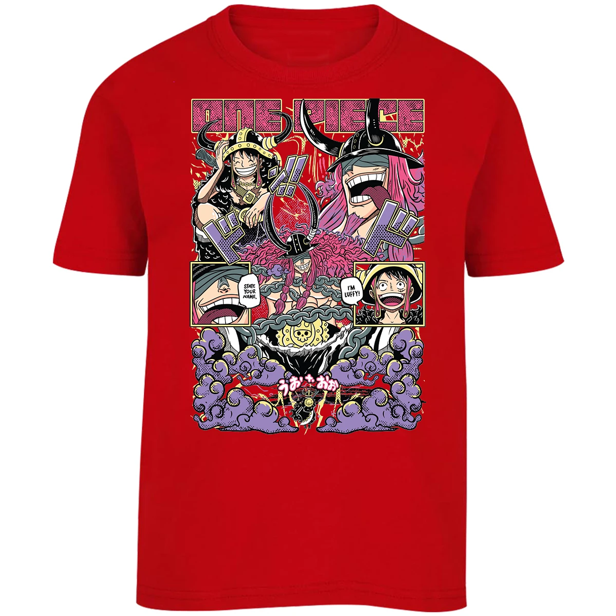 Playera One Piece Luffy Loki para Niño 16