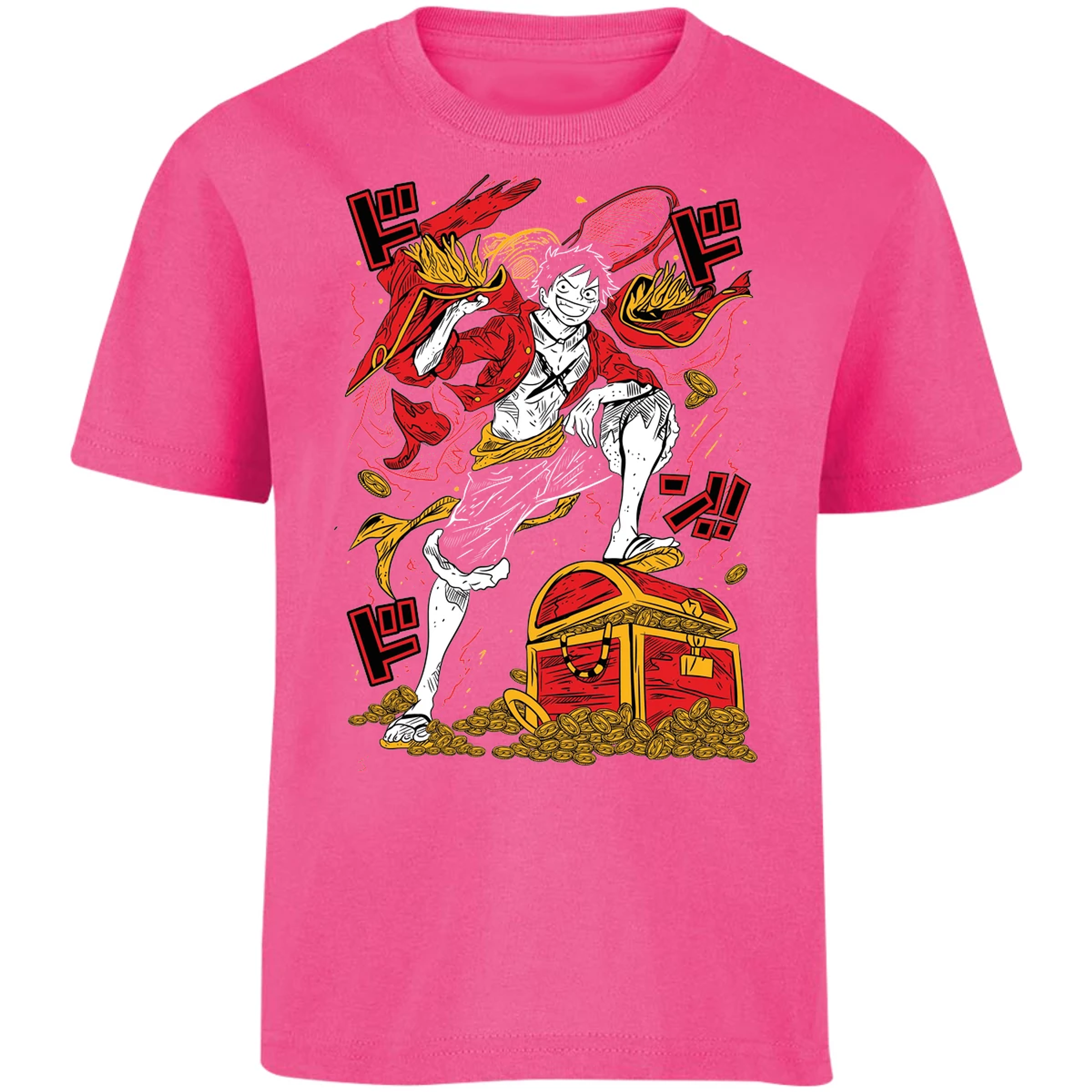 Playera One Piece Luffy Tesoro Anime para Niño 32