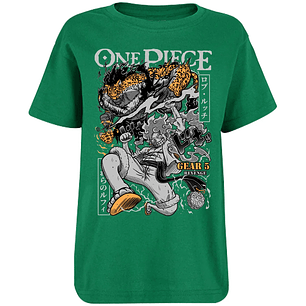 Playera One Piece Luffy Vs Lucci para Niño