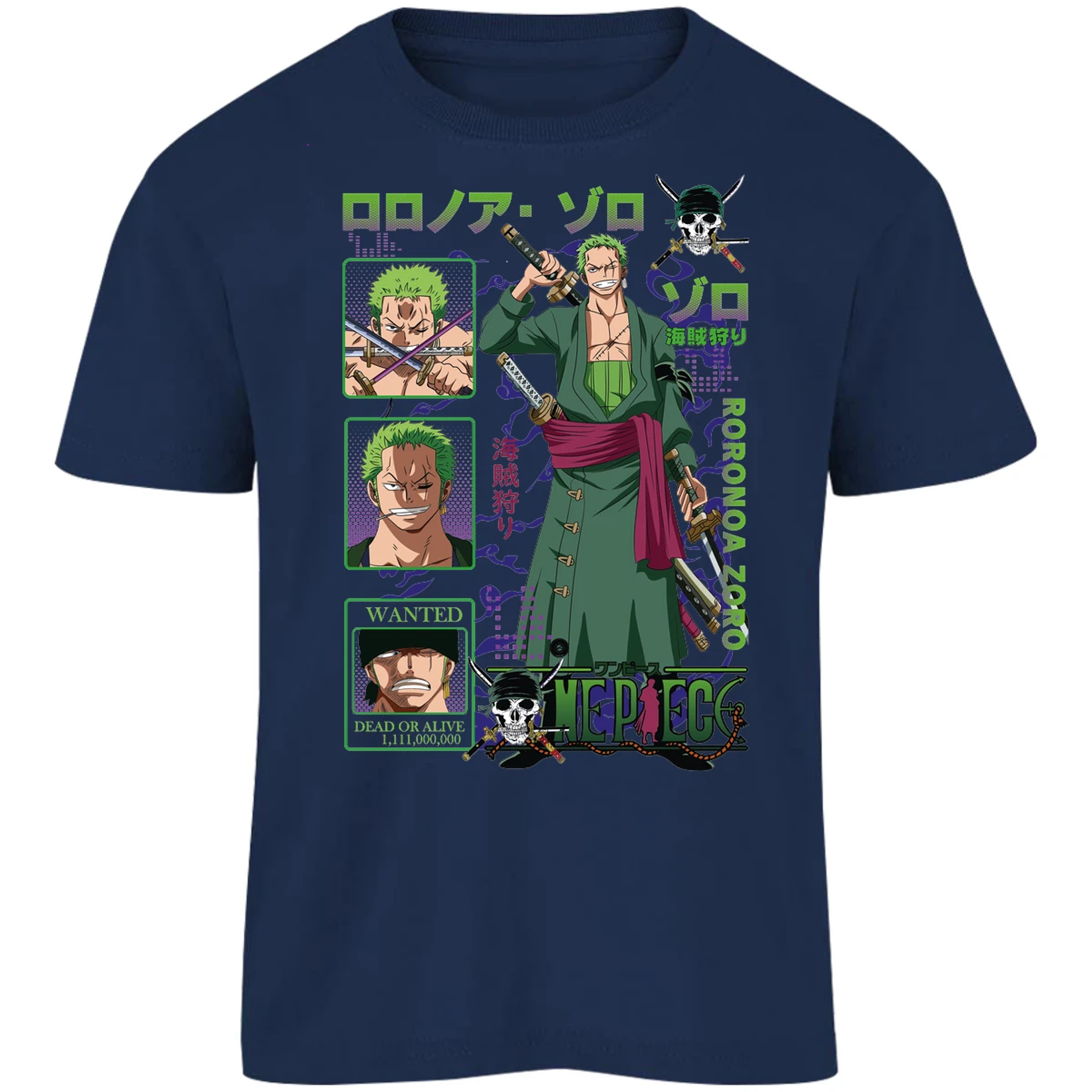 Playera One Piece Zoro One Piece para Niño 4