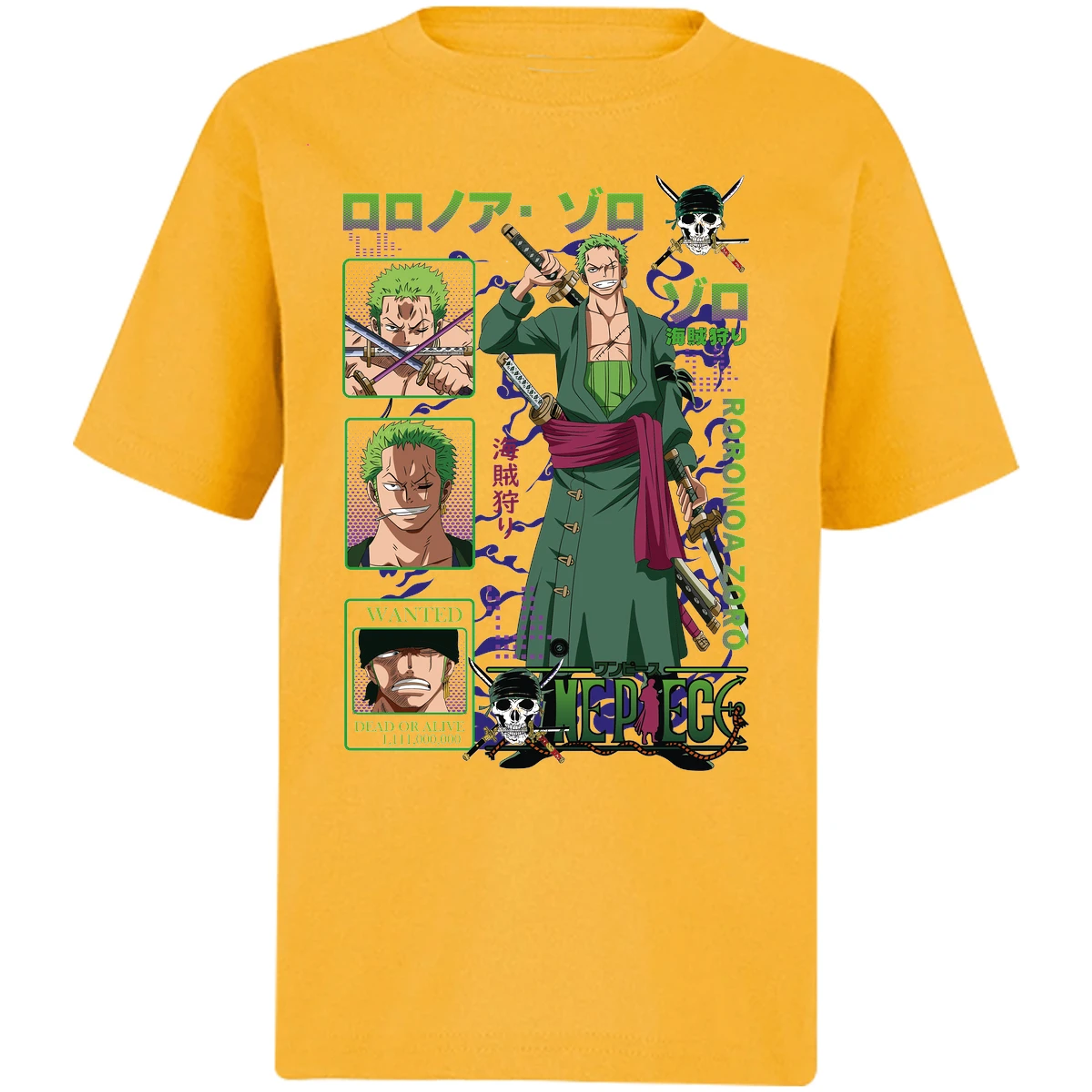 Playera One Piece Zoro One Piece para Niño 6