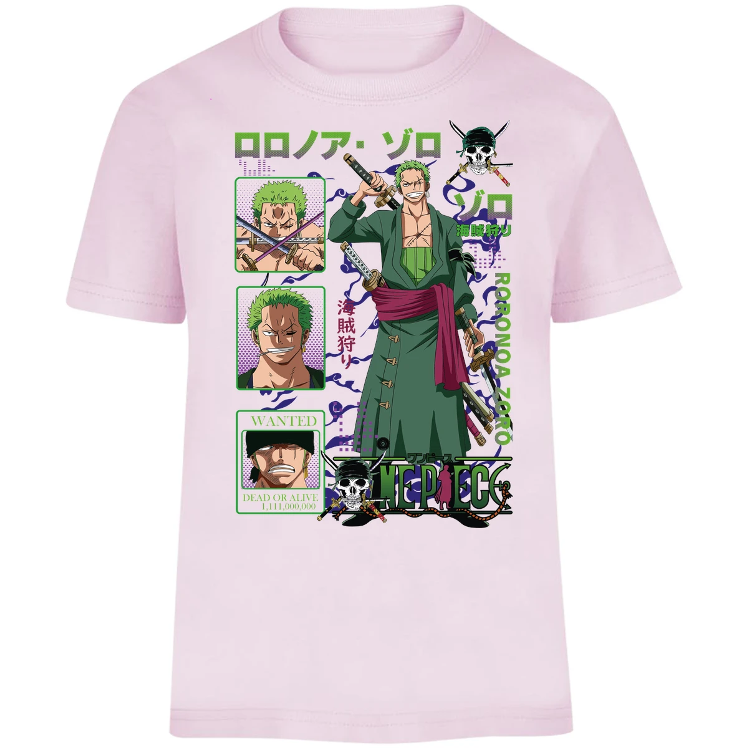 Playera One Piece Zoro One Piece para Niño 20