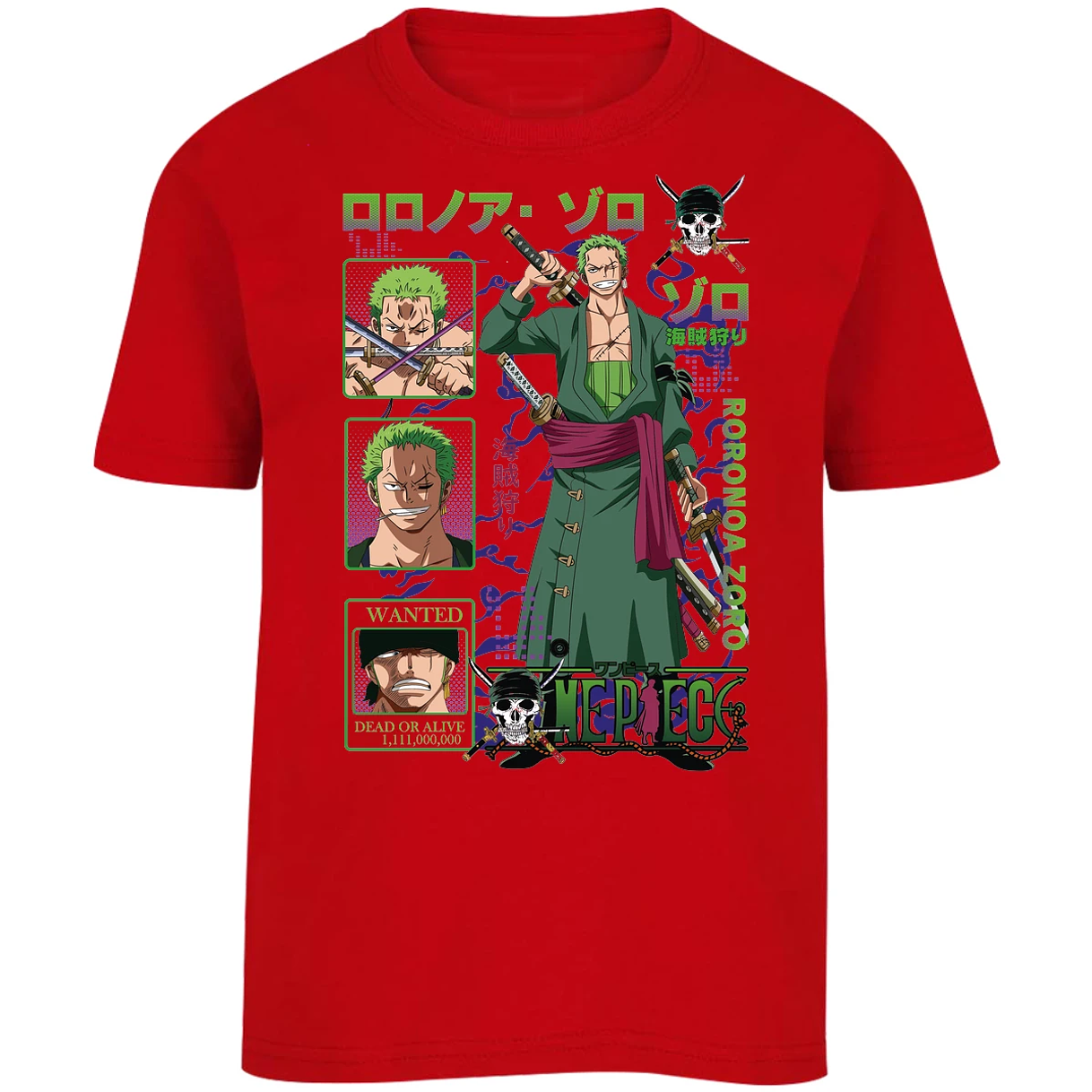 Playera One Piece Zoro One Piece para Niño 26
