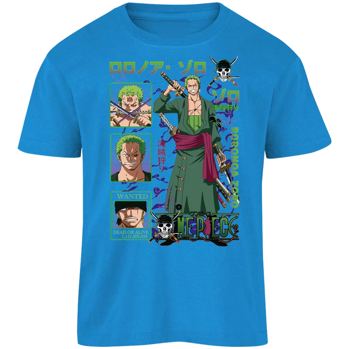 Playera One Piece Zoro One Piece para Niño 28