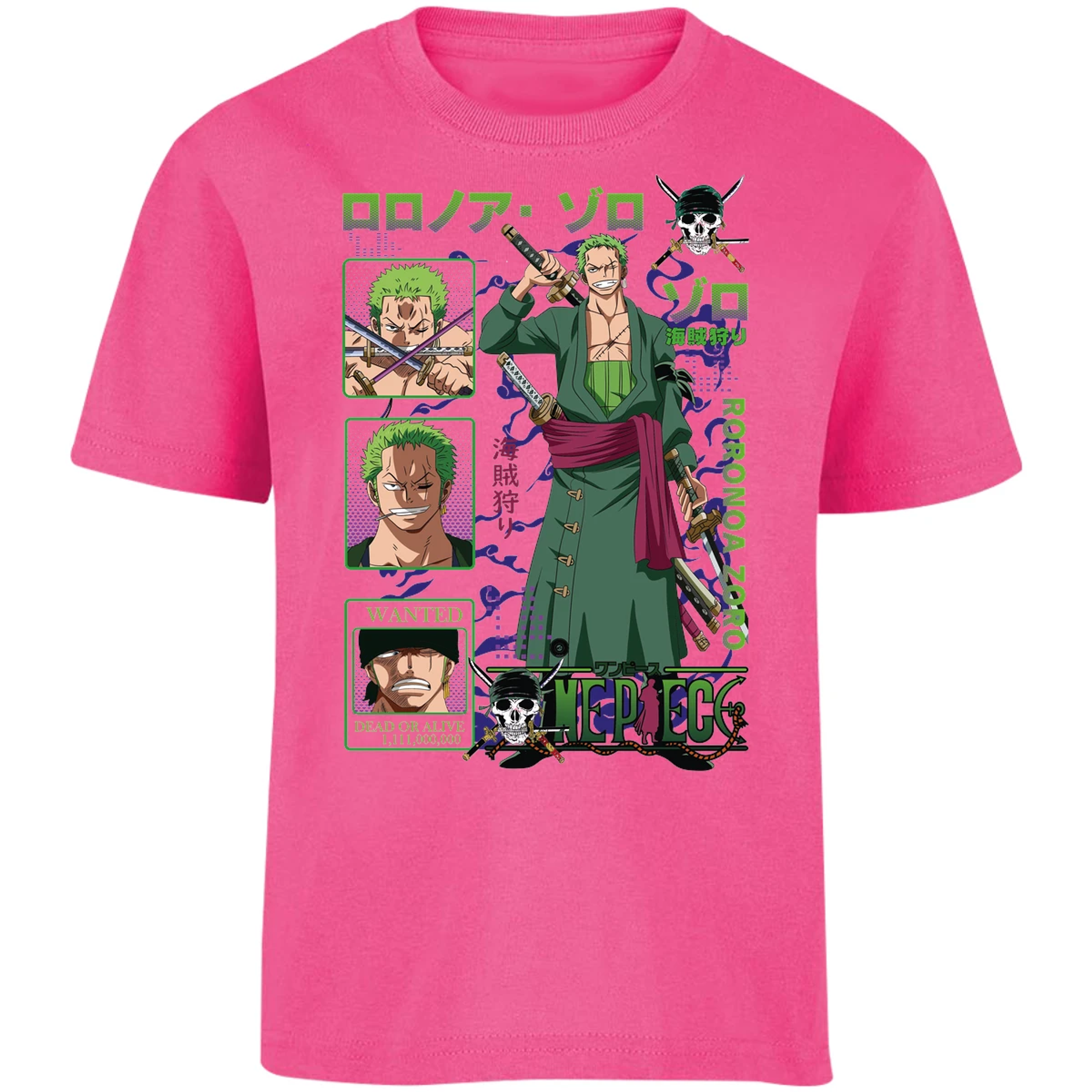 Playera One Piece Zoro One Piece para Niño 34