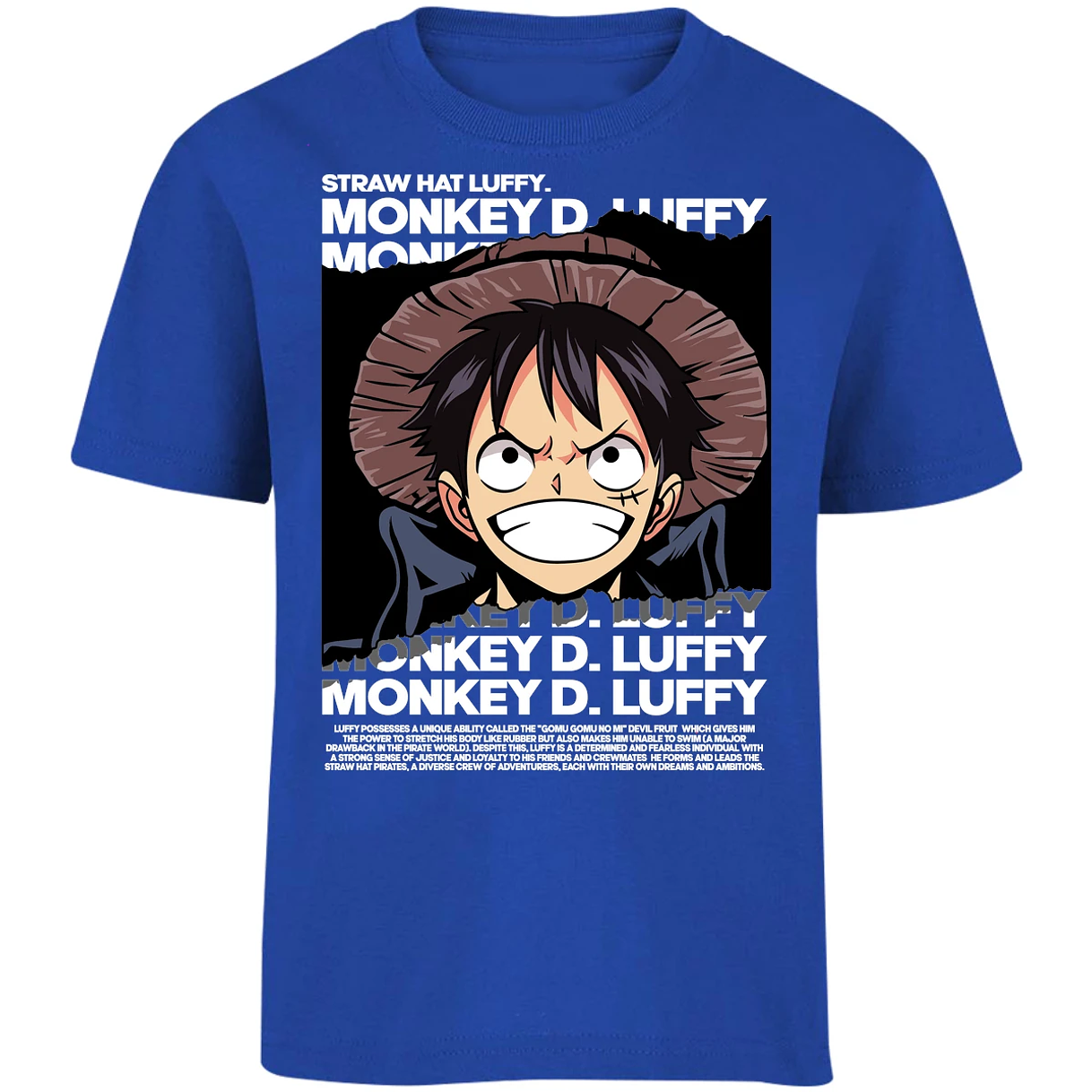 Playera One Piece Luffy Text para Niño 1