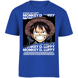 Playera One Piece Luffy Text para Niño