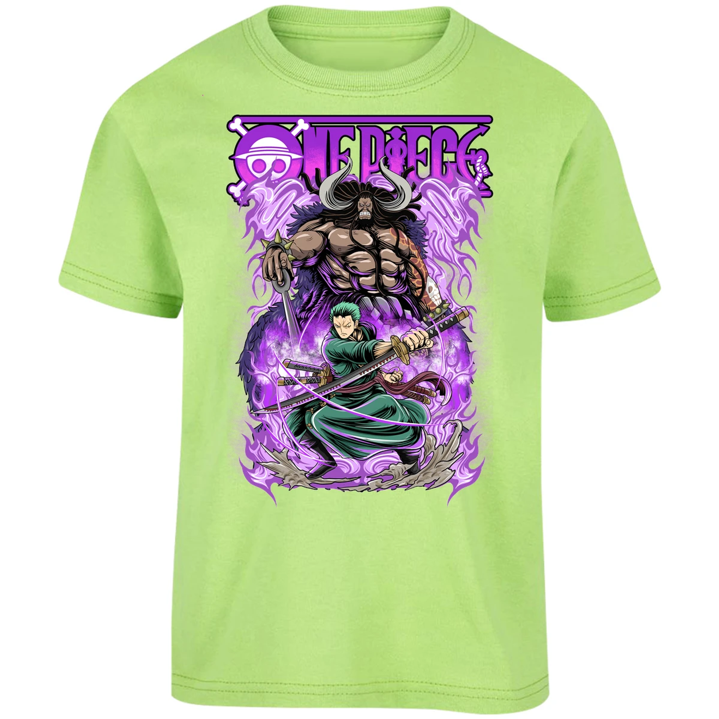 Playera One Piece Kaido Vs Zoro para Niño 3