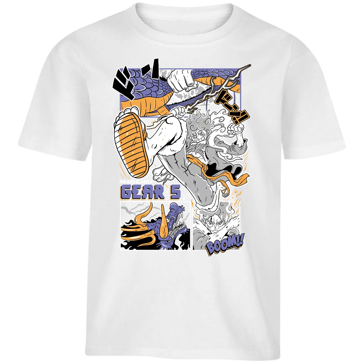 Playera One Piece Luffy Gear 5 para Niño 32