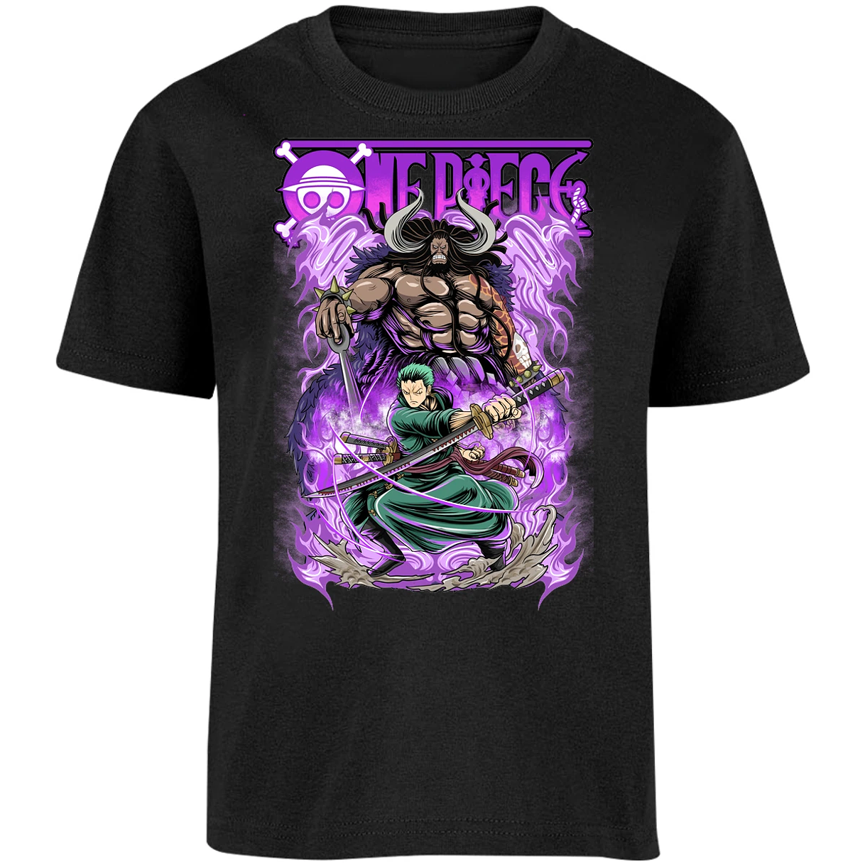 Playera One Piece Kaido Vs Zoro para Niño 13