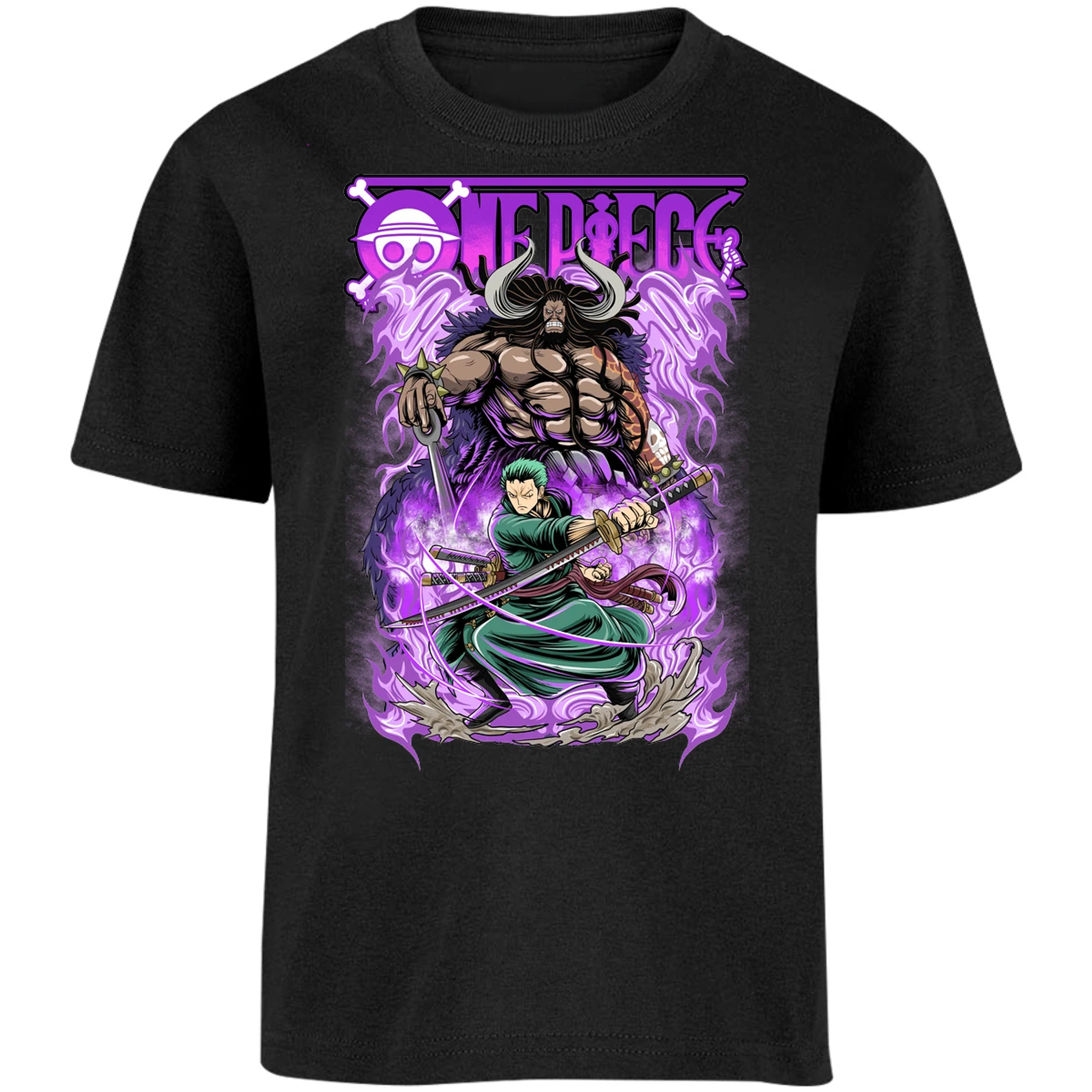 Playera One Piece Kaido Vs Zoro para Niño 13