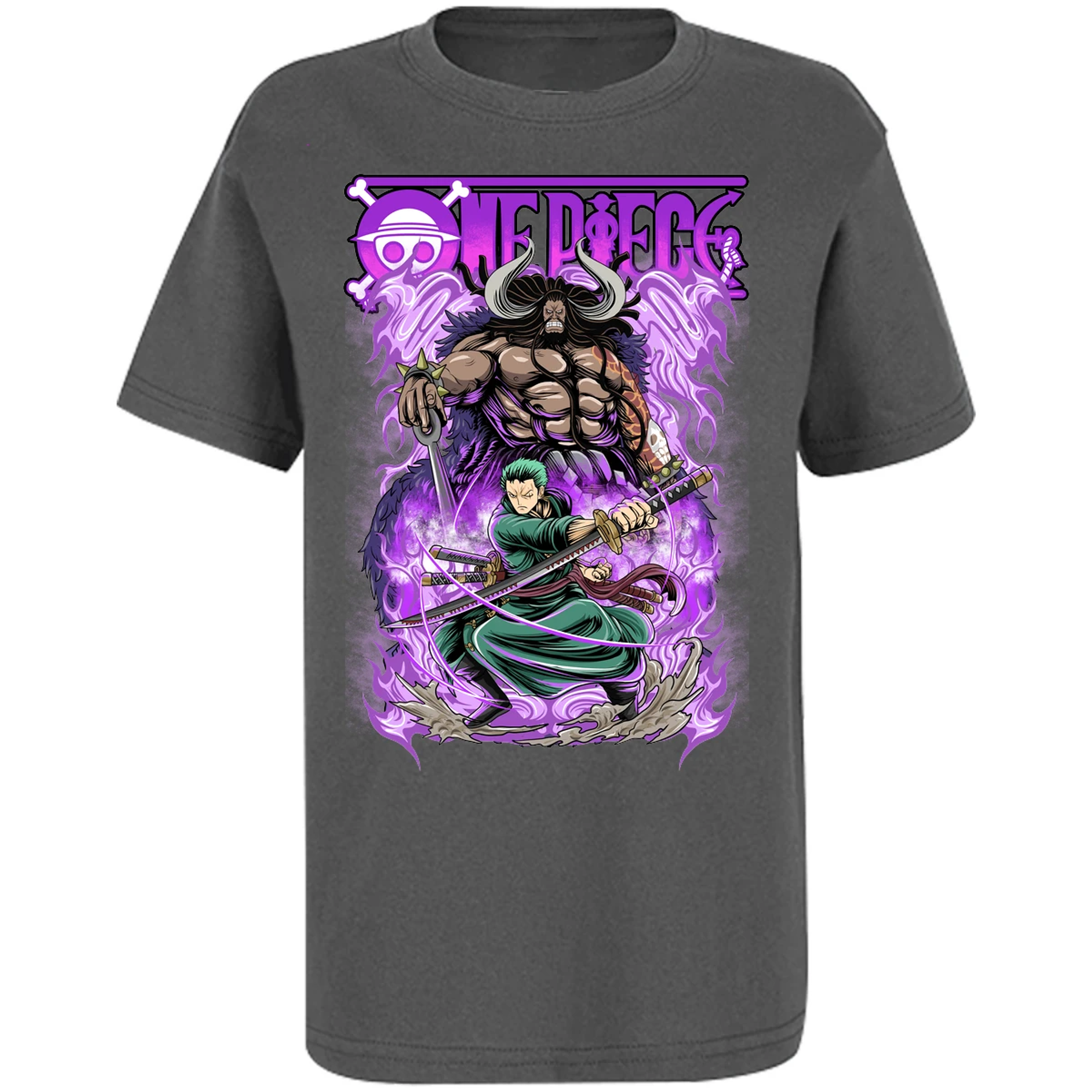 Playera One Piece Kaido Vs Zoro para Niño 15