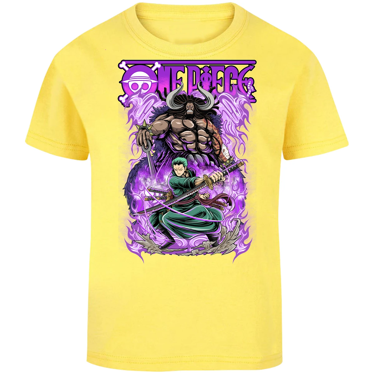 Playera One Piece Kaido Vs Zoro para Niño 12