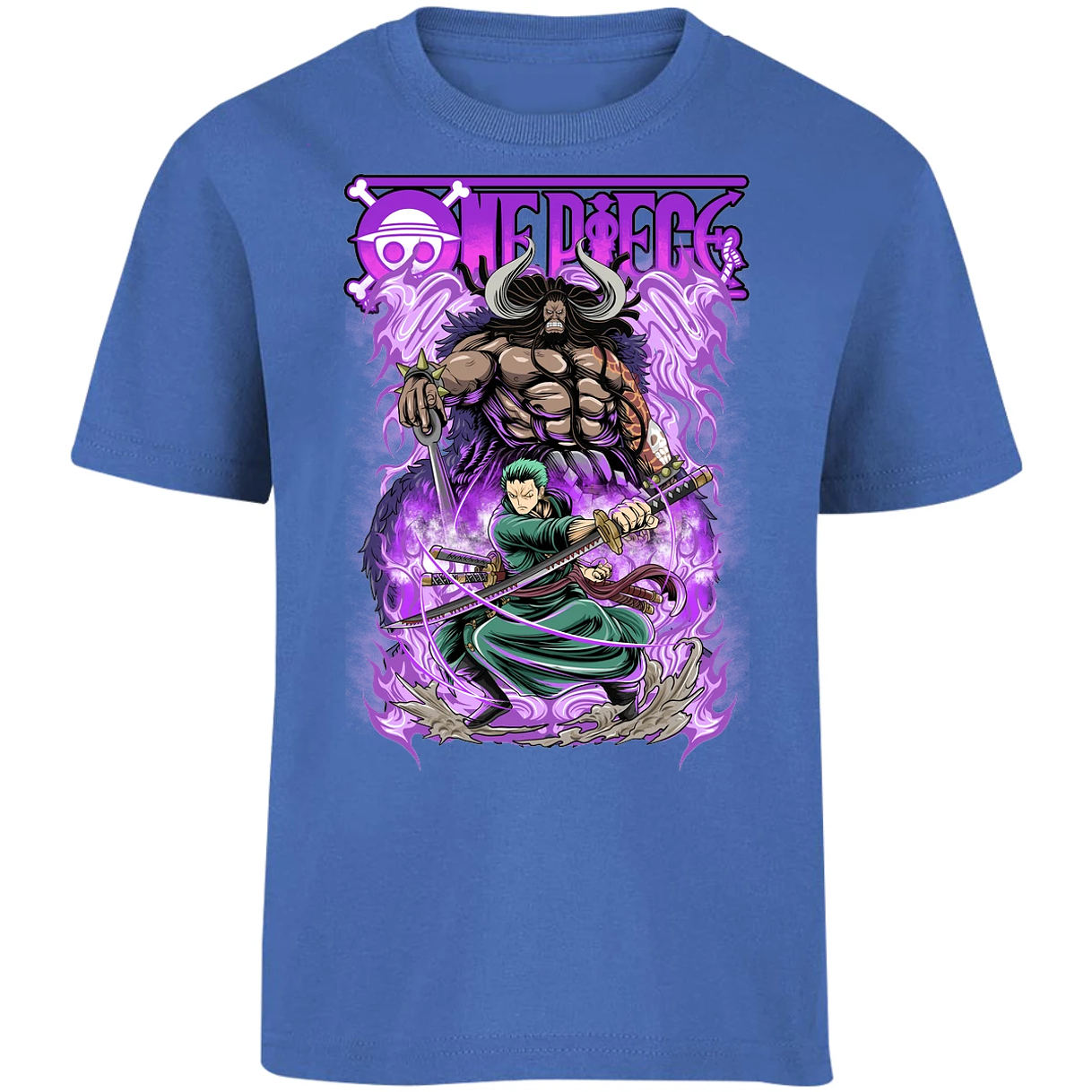 Playera One Piece Kaido Vs Zoro para Niño 14