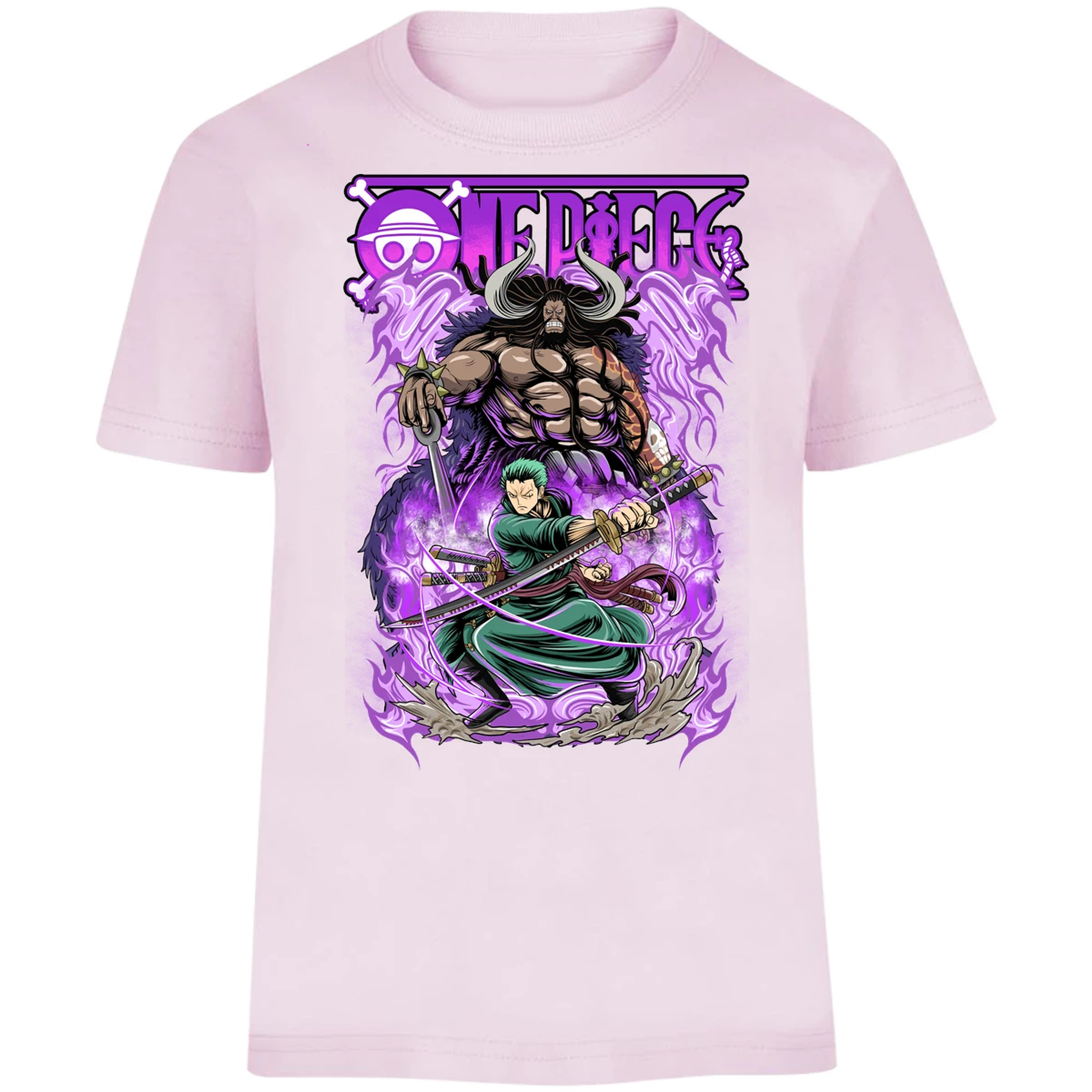 Playera One Piece Kaido Vs Zoro para Niño 16