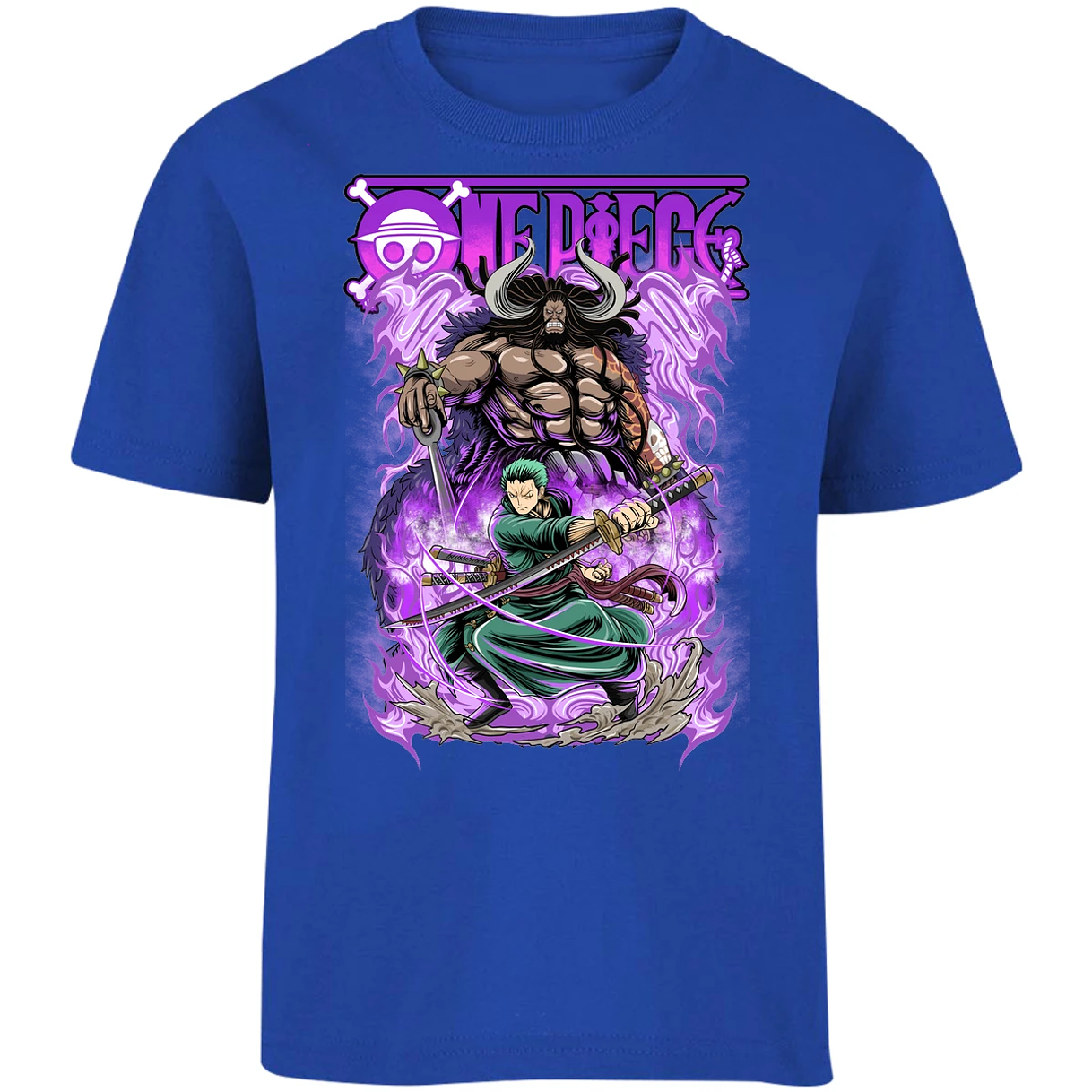 Playera One Piece Kaido Vs Zoro para Niño 17