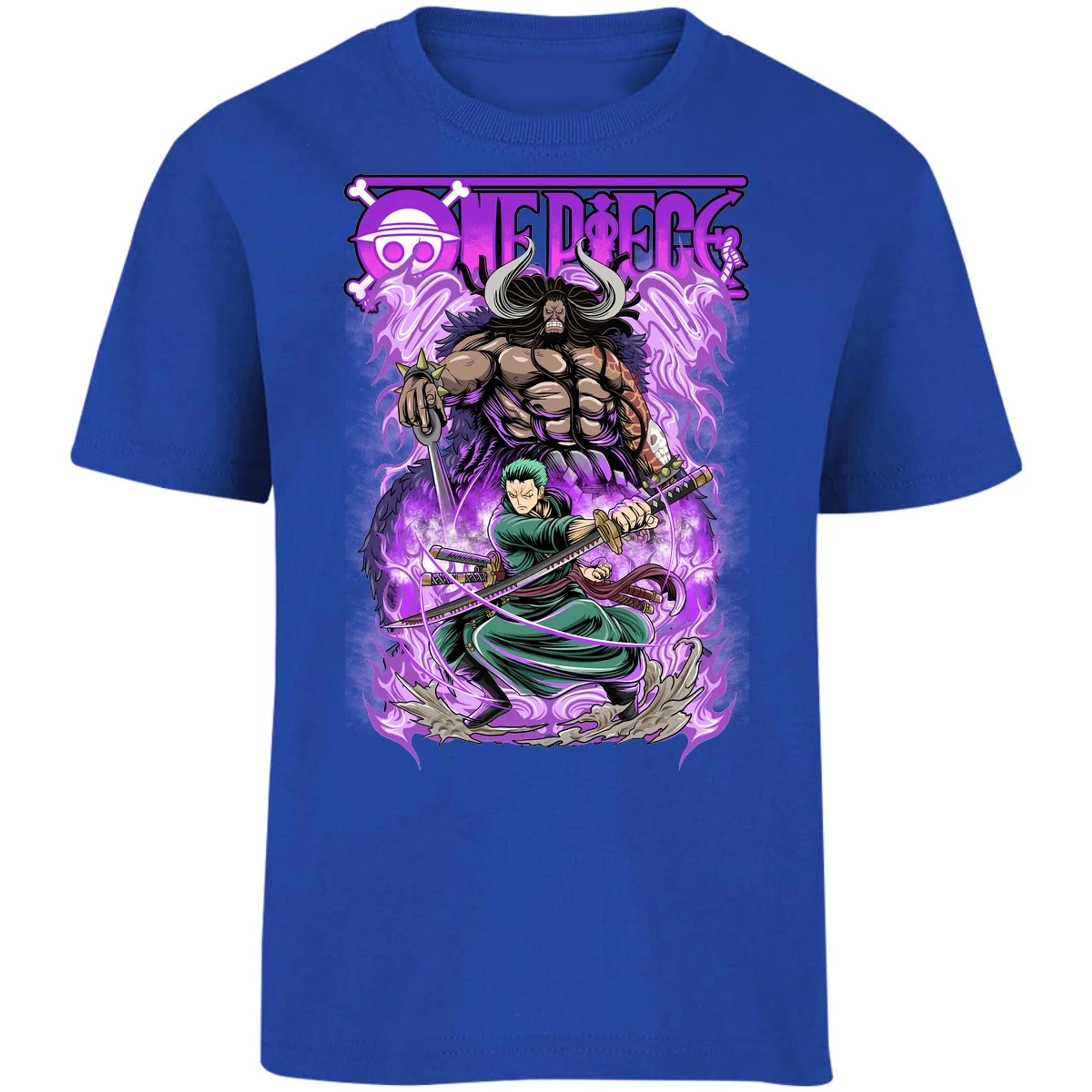 Playera One Piece Kaido Vs Zoro para Niño 17
