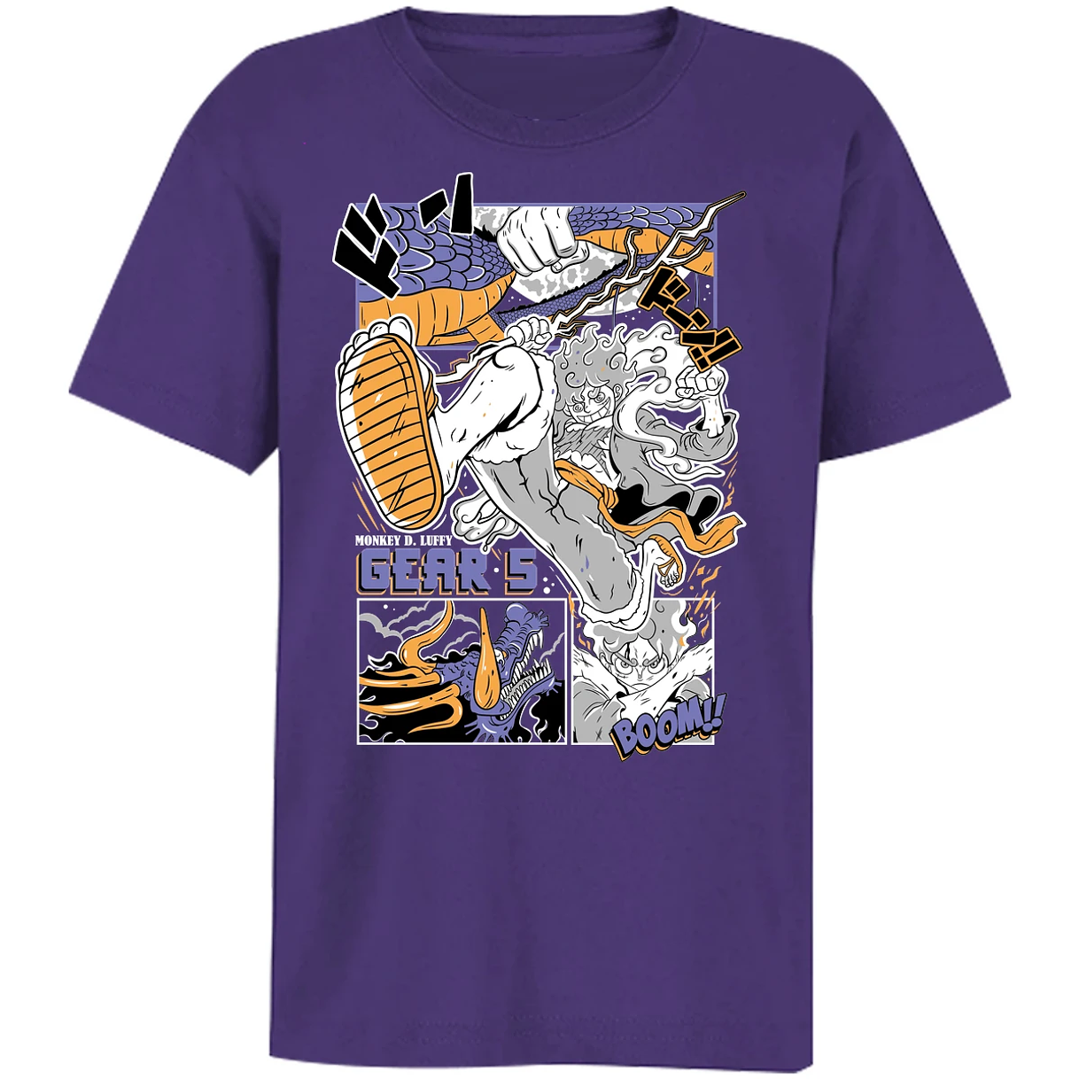 Playera One Piece Luffy Gear 5 para Niño 16