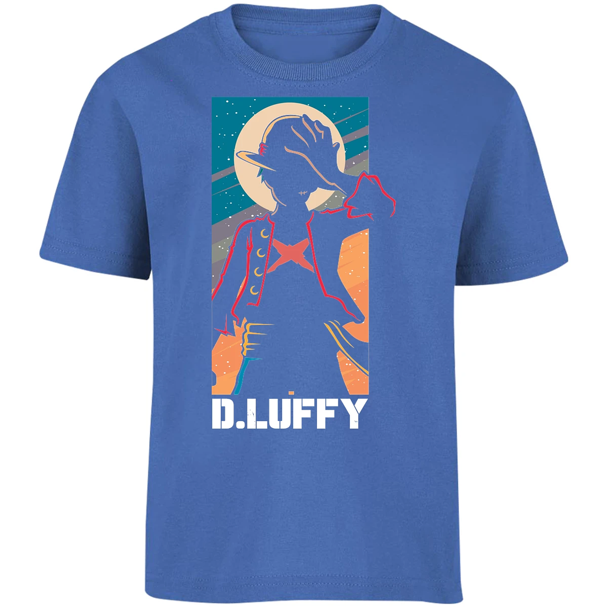 Playera One Piece Anime Luffy Silueta para Niño 5
