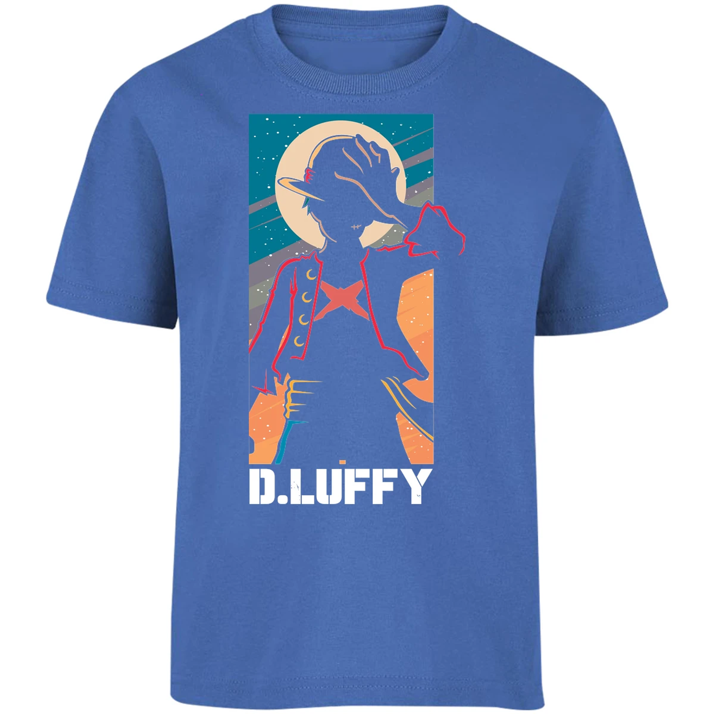 Playera One Piece Anime Luffy Silueta para Niño 5