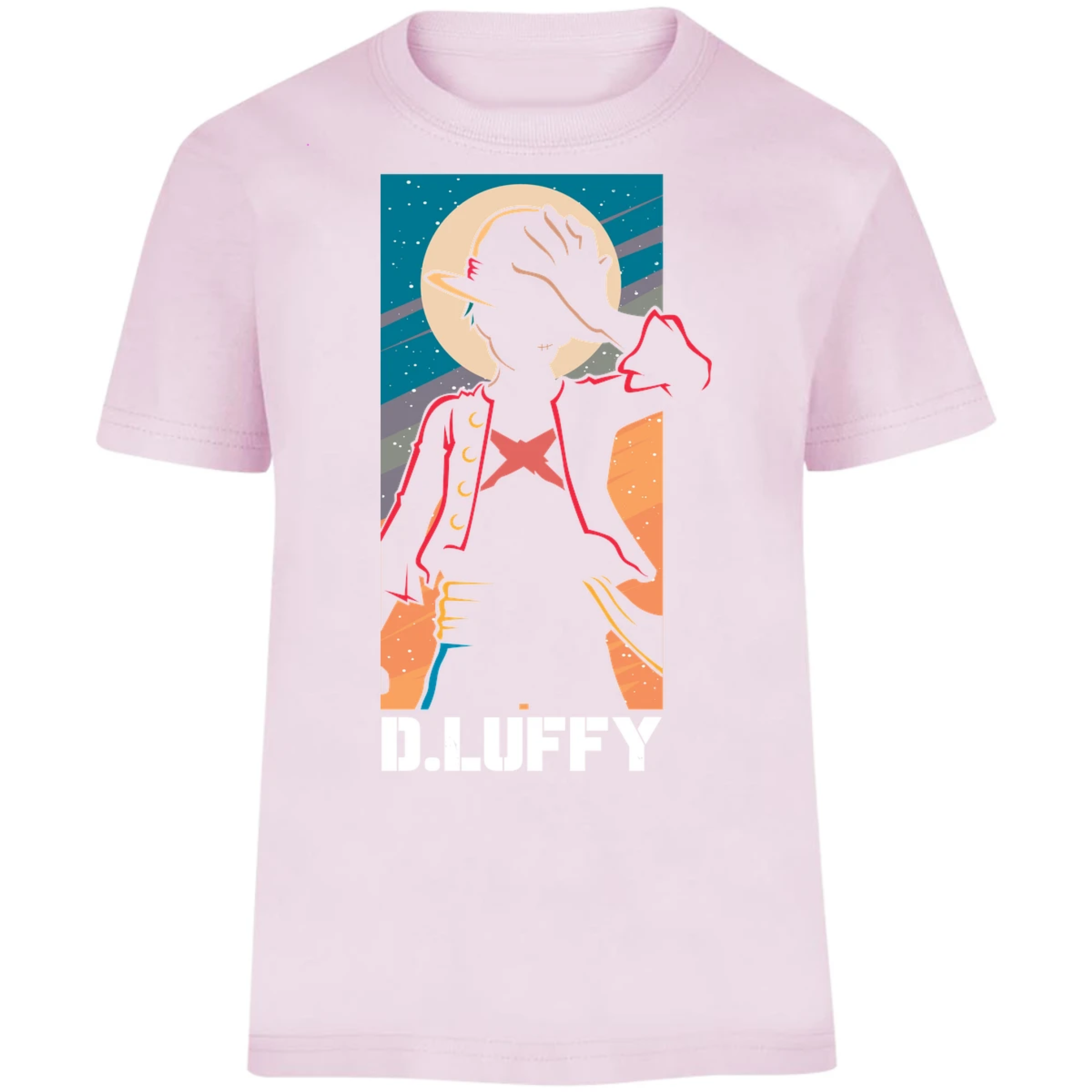 Playera One Piece Anime Luffy Silueta para Niño 13