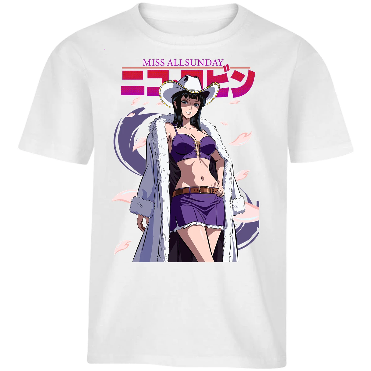 Playera One Piece Nico Miss Allsunday para Niño 24