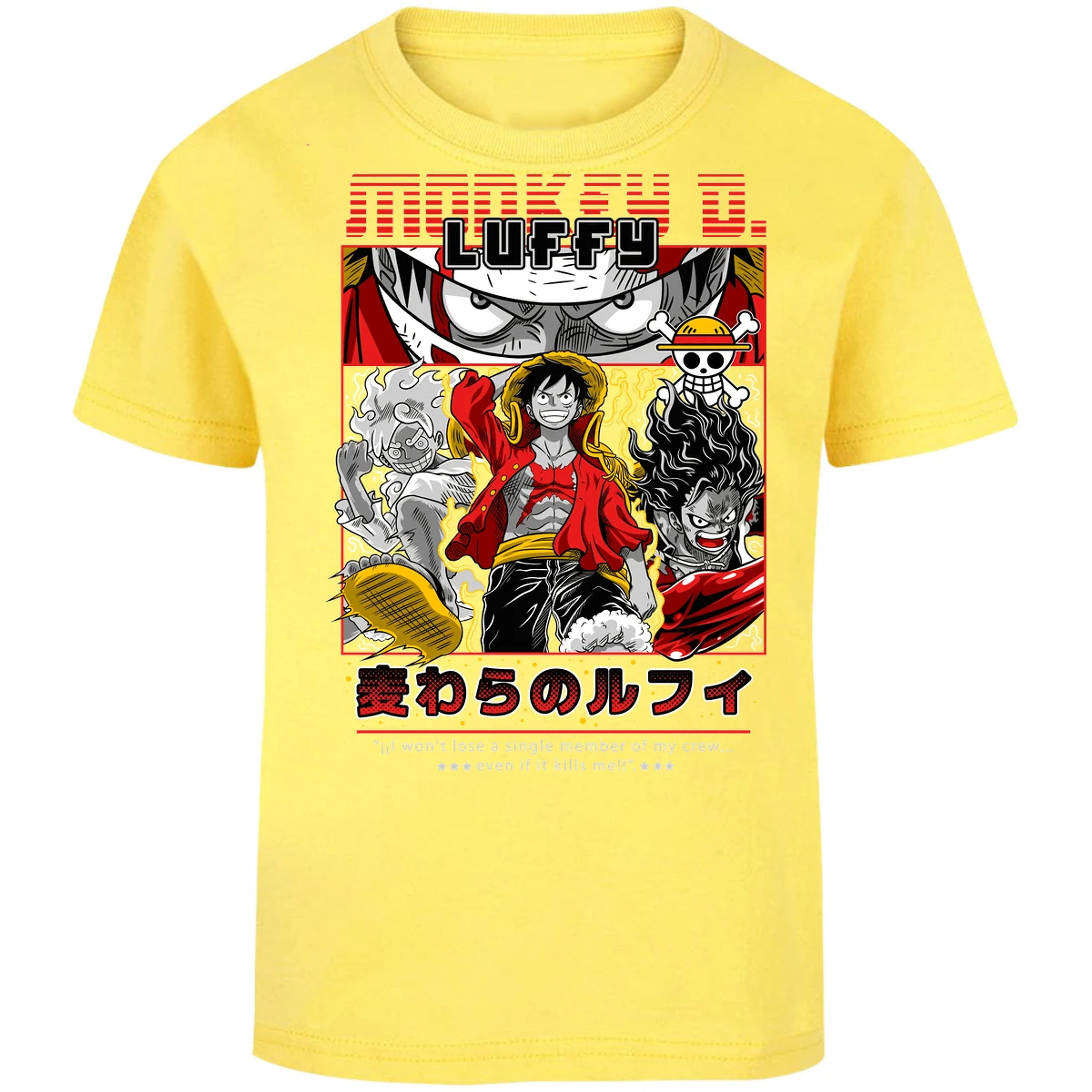 Playera One Piece Luffy Anime para Niño 2