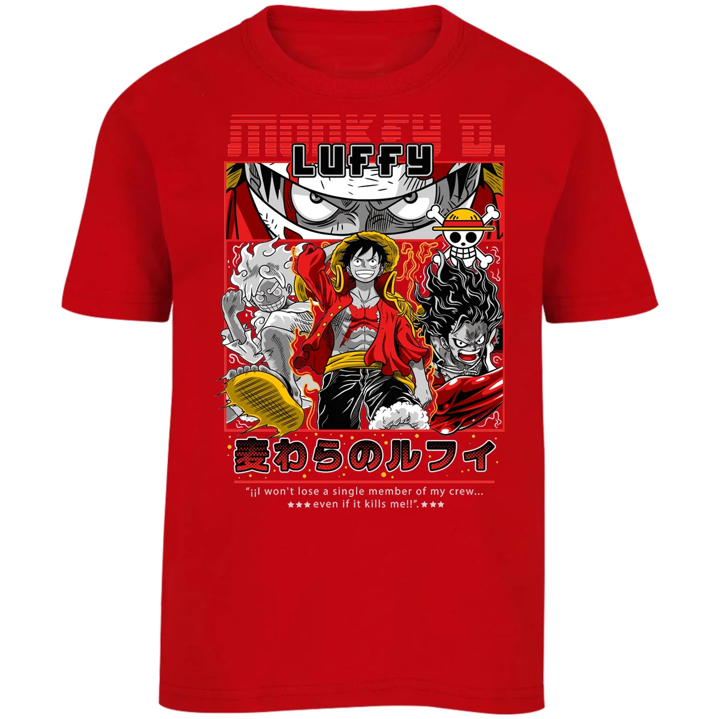 Playera One Piece Luffy Anime para Niño 4