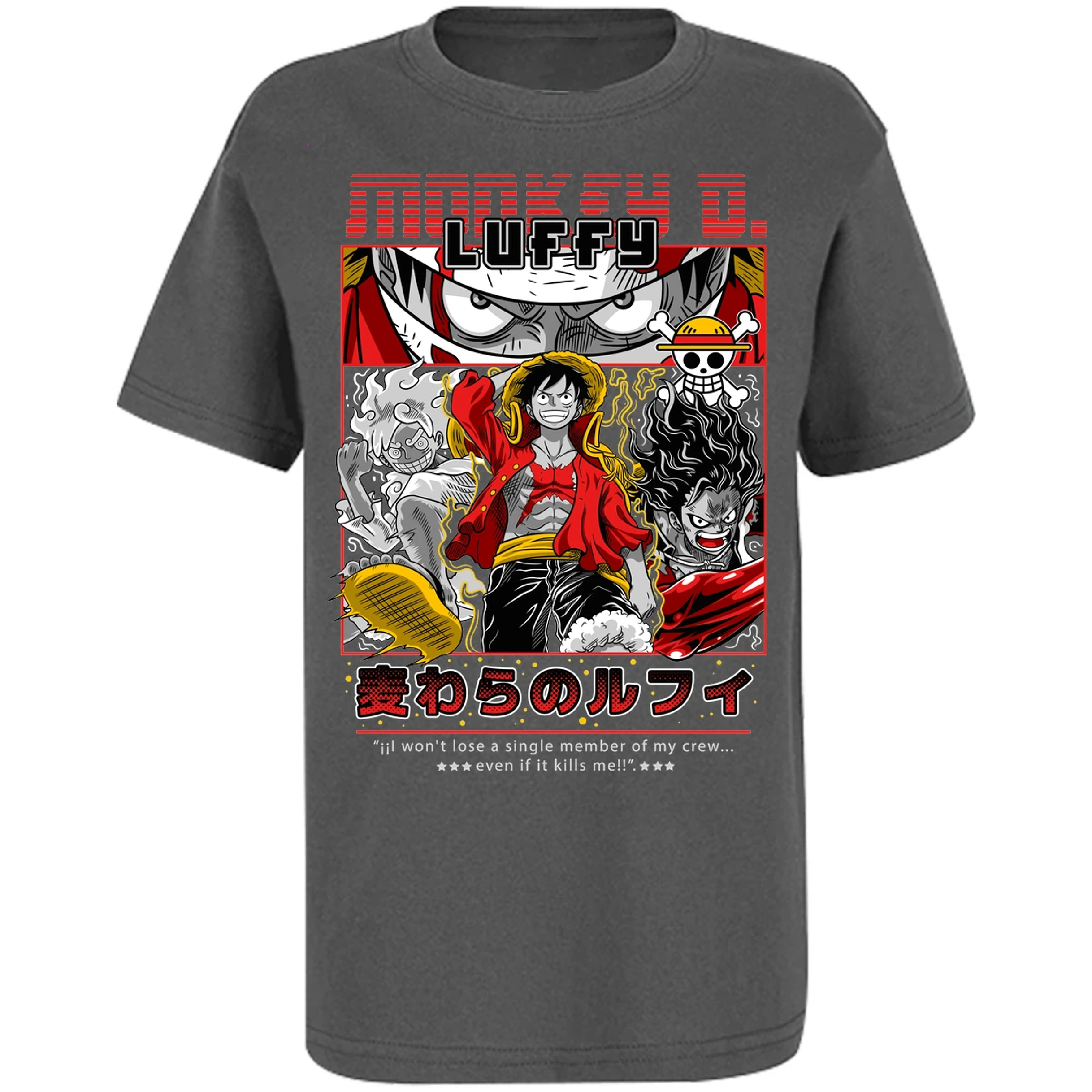 Playera One Piece Luffy Anime para Niño 6