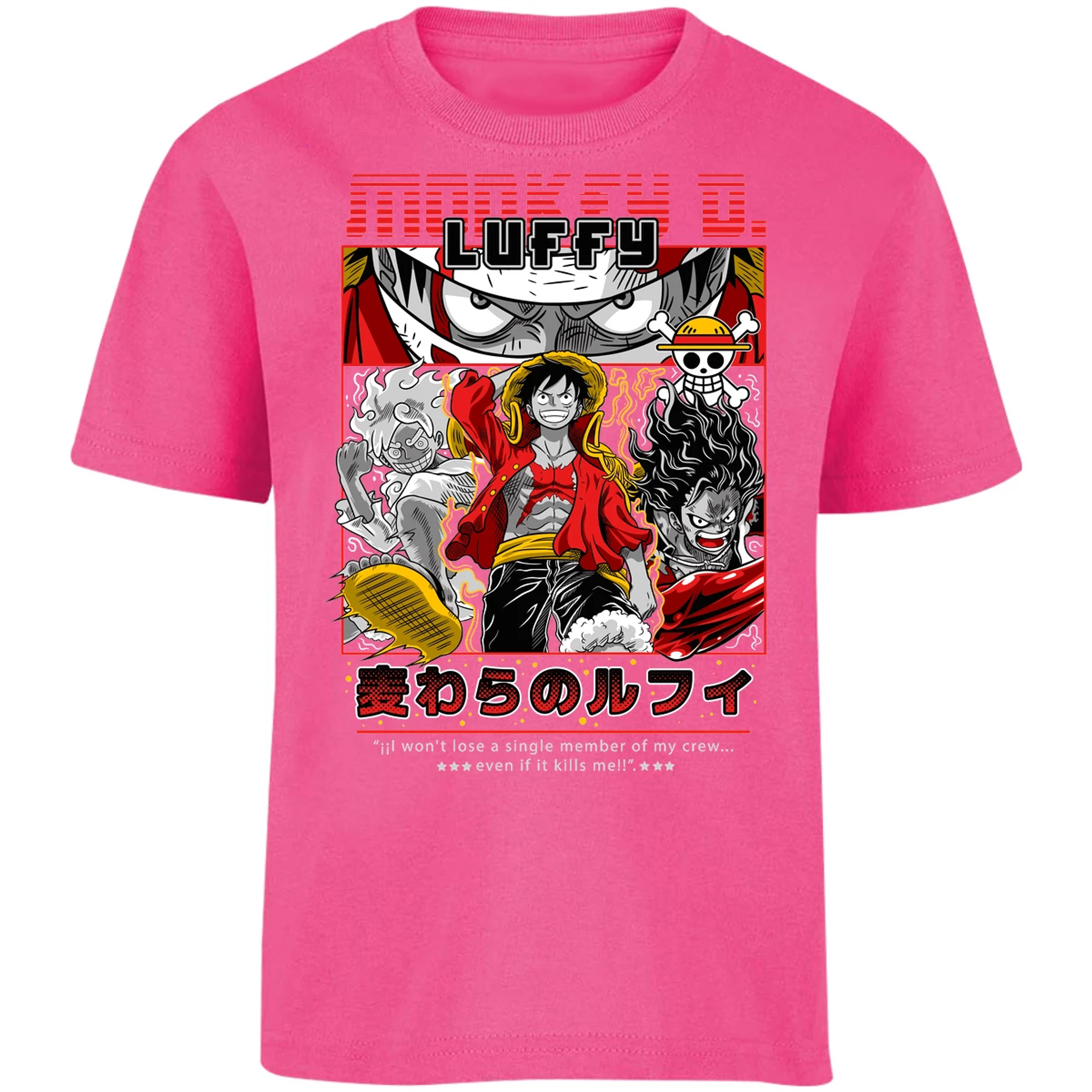 Playera One Piece Luffy Anime para Niño 8