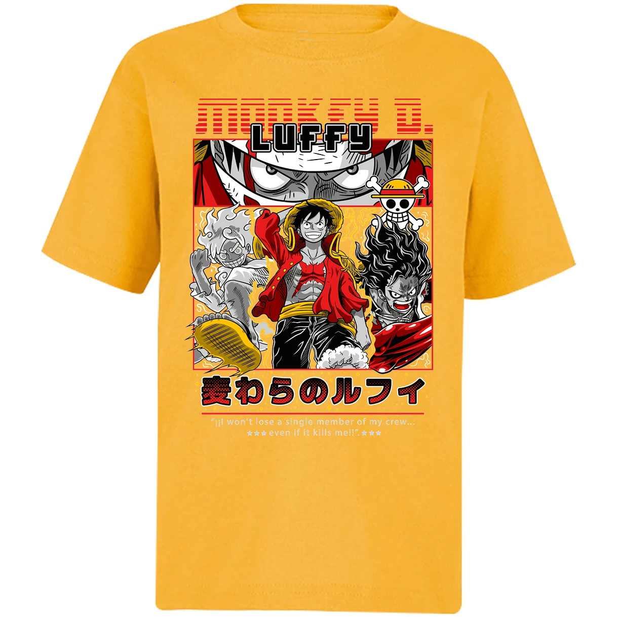 Playera One Piece Luffy Anime para Niño 10