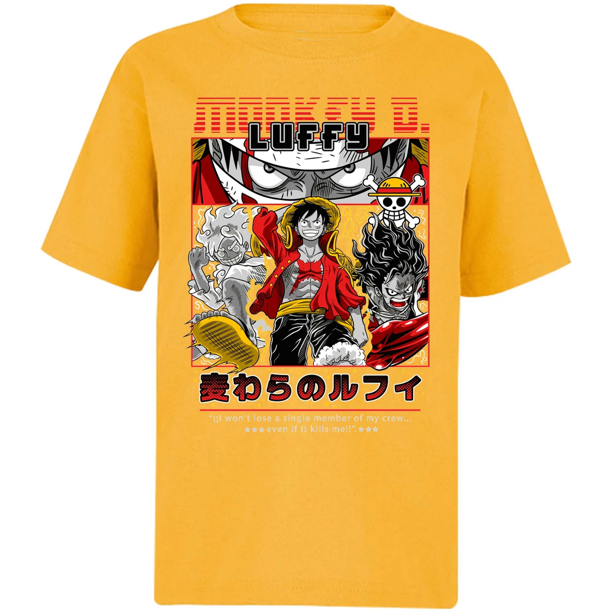 Playera One Piece Luffy Anime para Niño 10