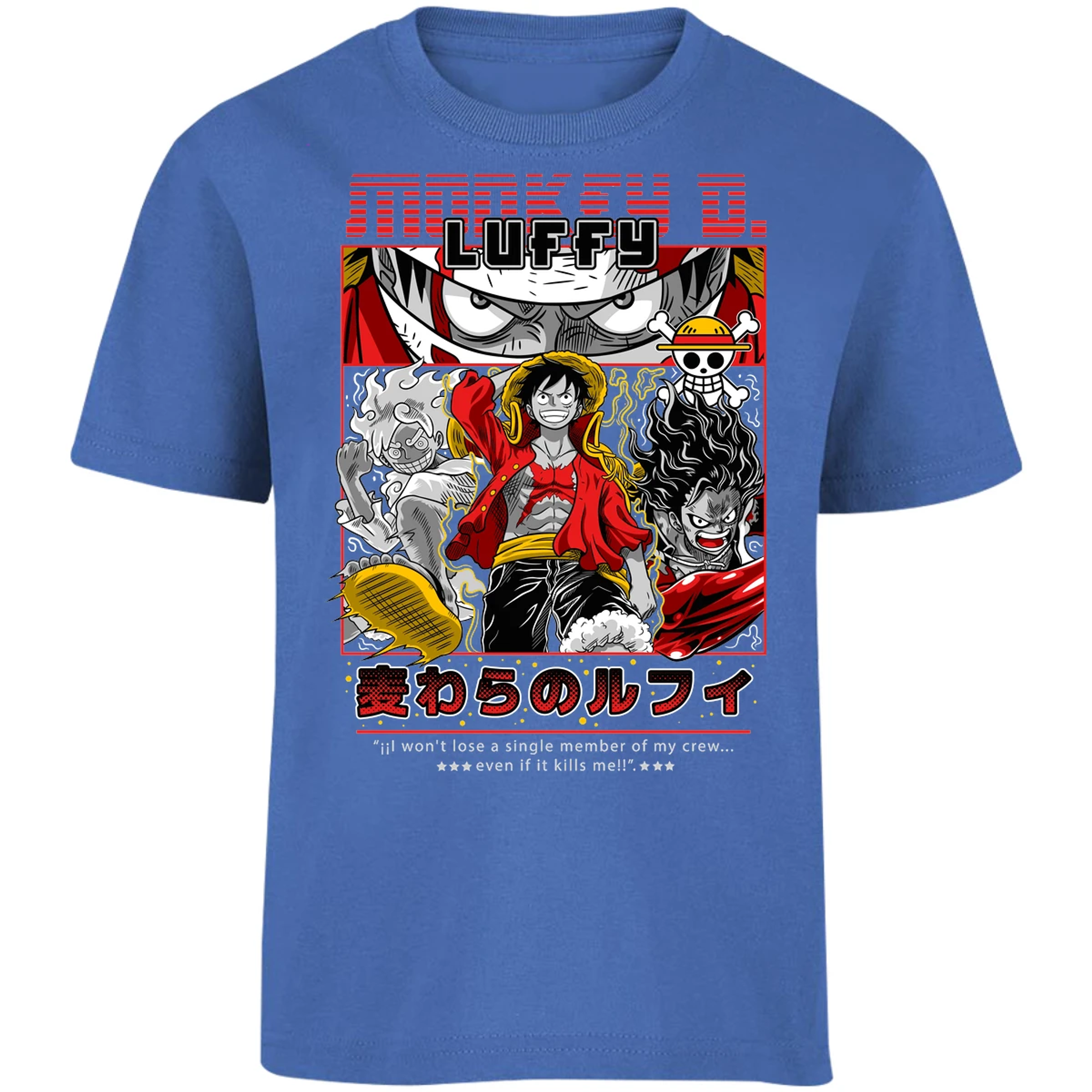 Playera One Piece Luffy Anime para Niño 12