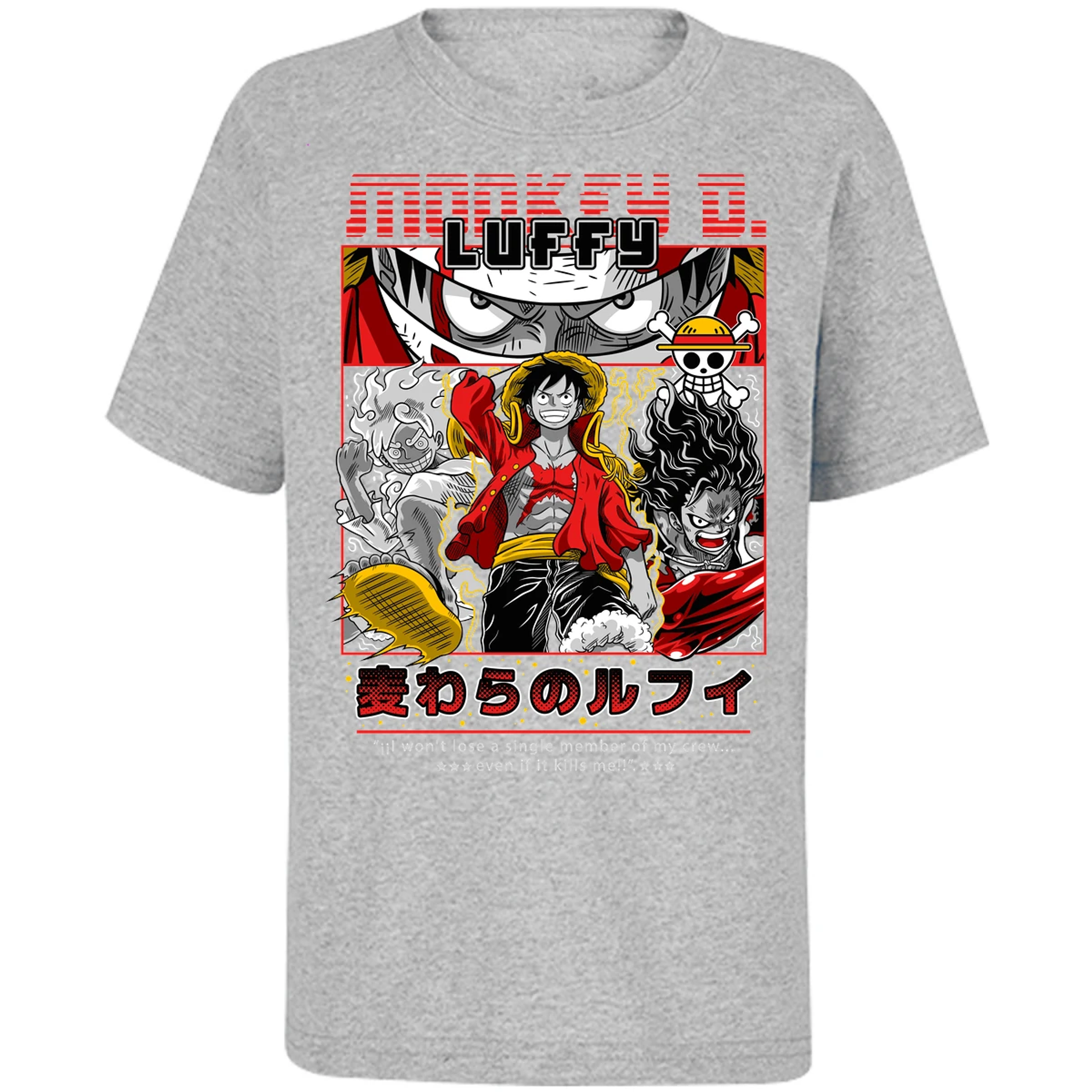 Playera One Piece Luffy Anime para Niño 14