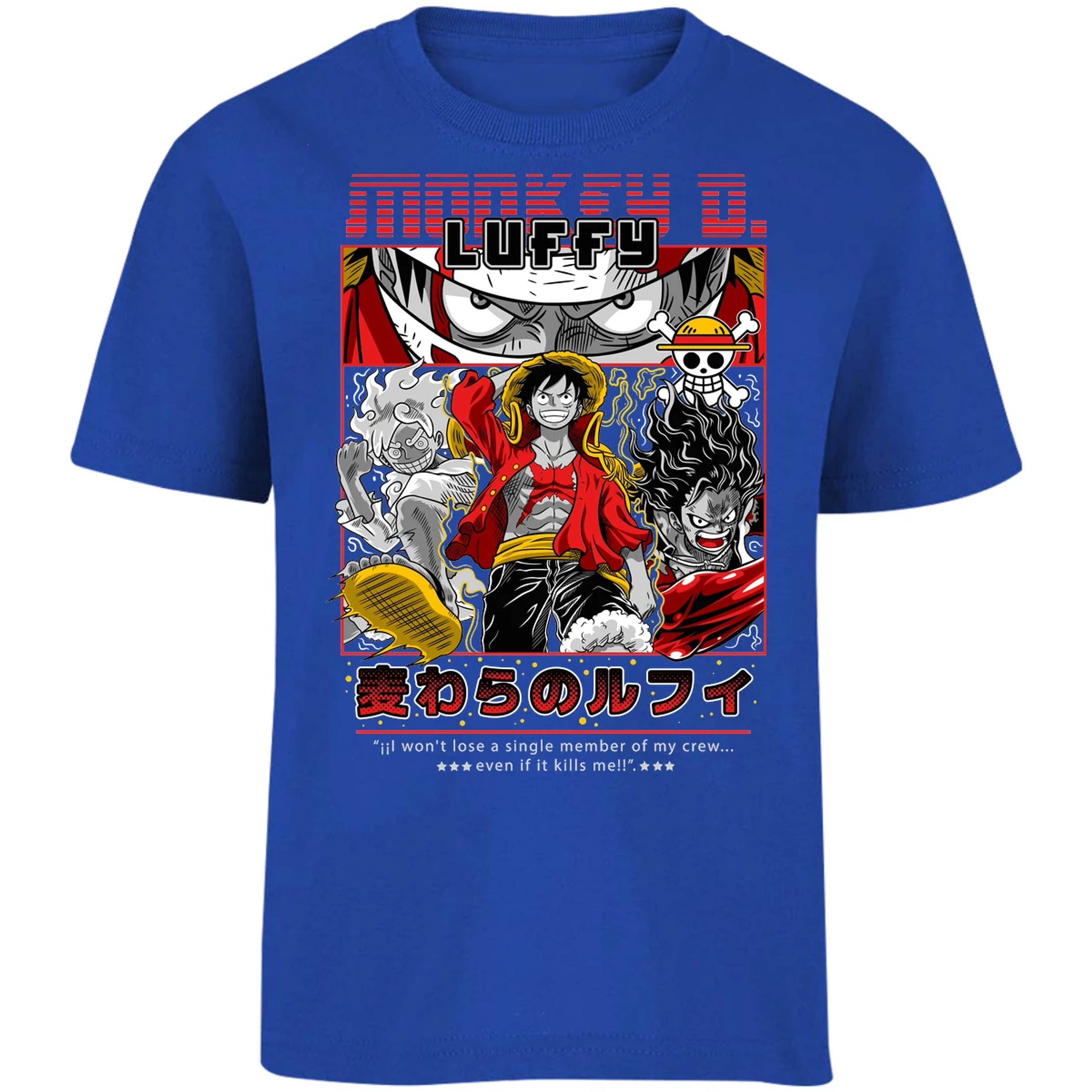 Playera One Piece Luffy Anime para Niño 18