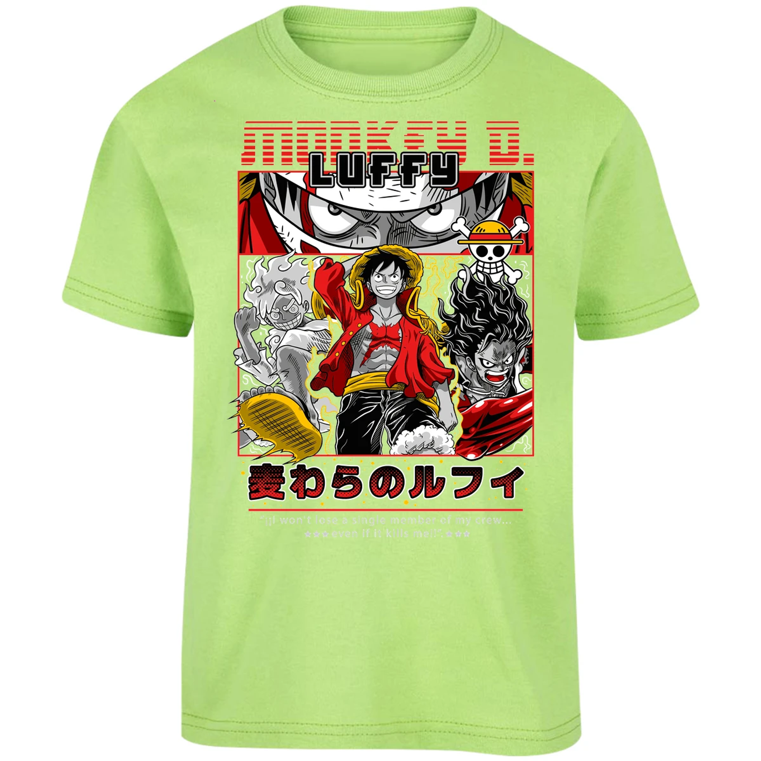 Playera One Piece Luffy Anime para Niño 20