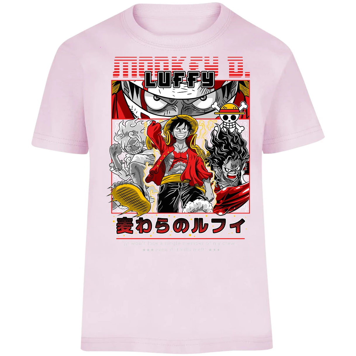 Playera One Piece Luffy Anime para Niño 24
