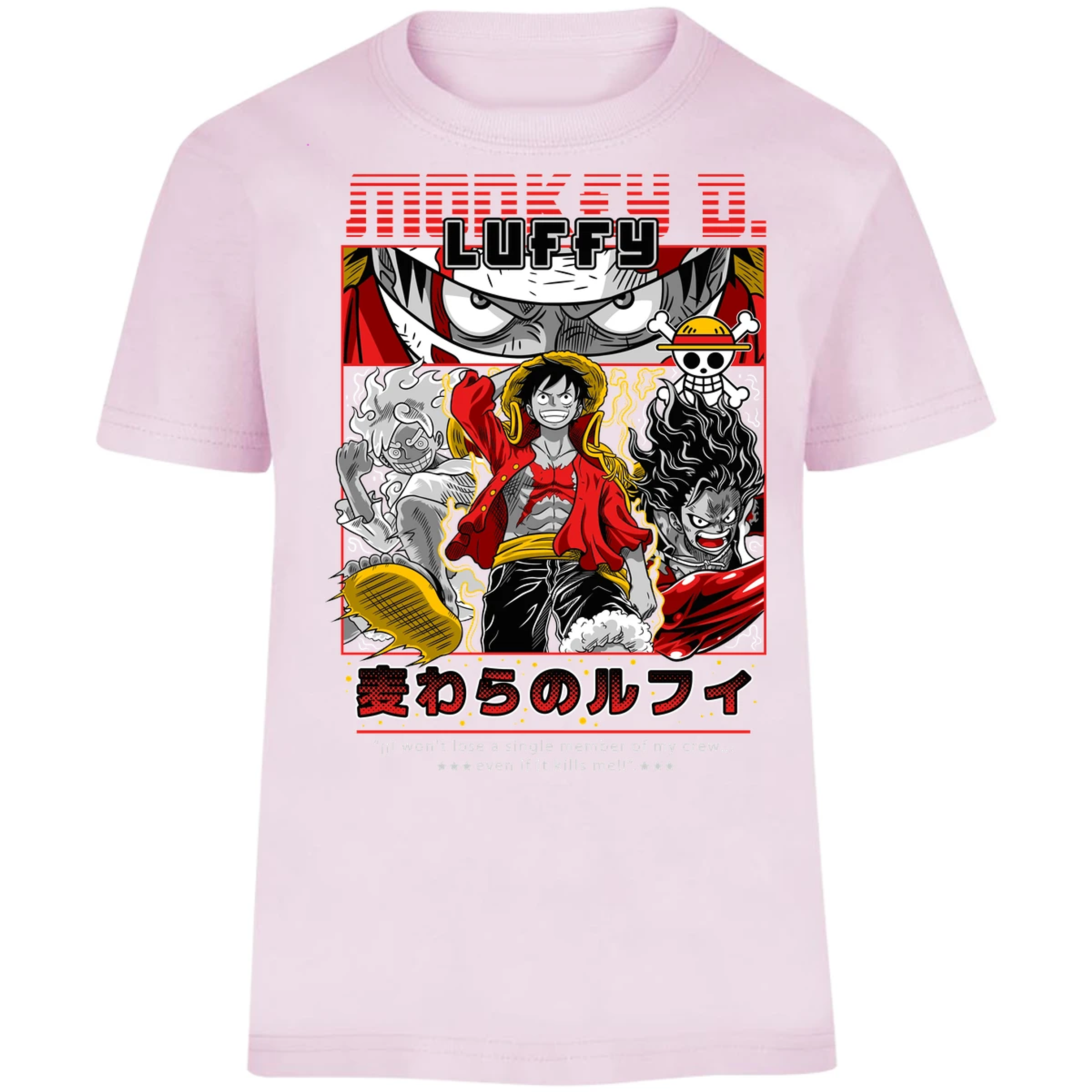 Playera One Piece Luffy Anime para Niño 24