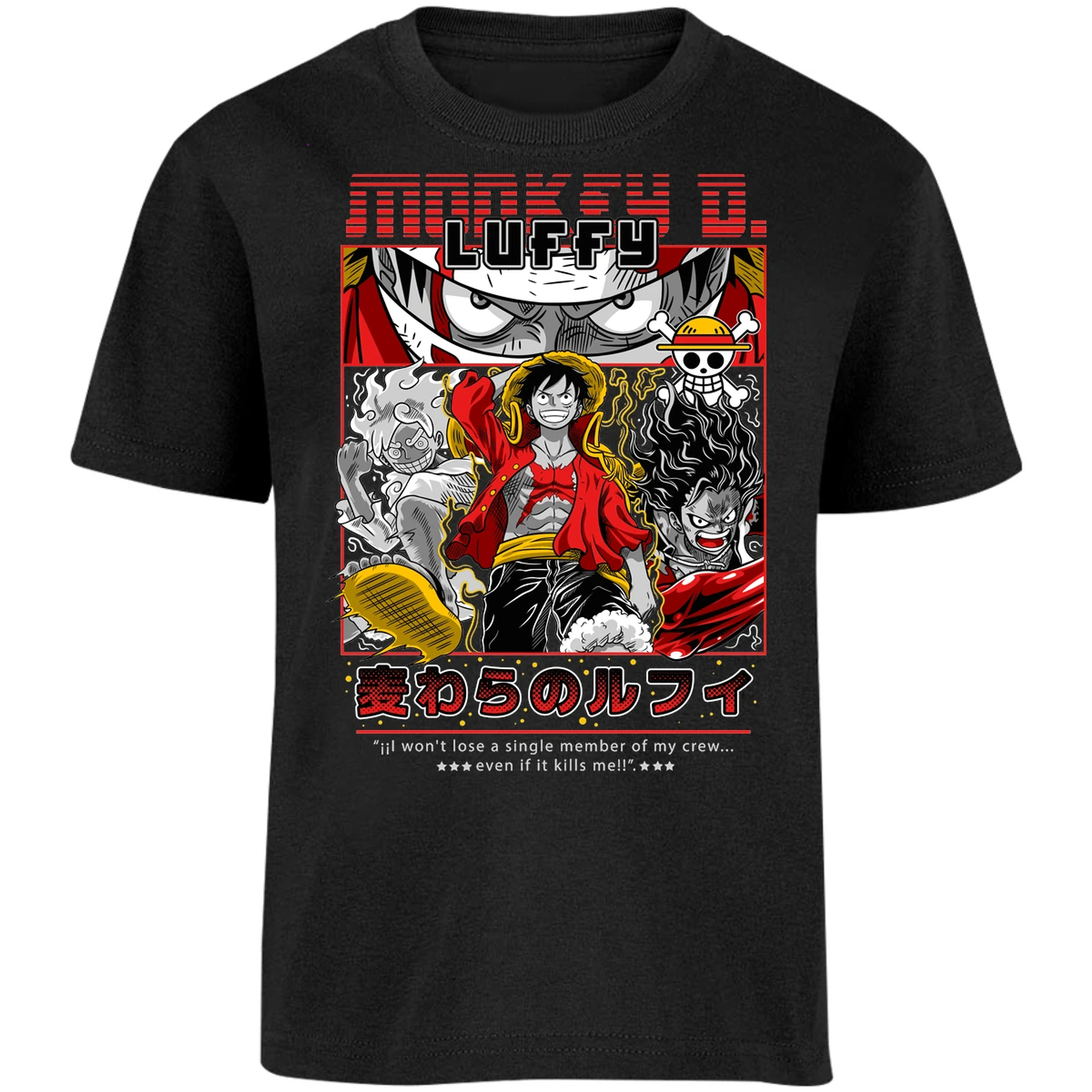 Playera One Piece Luffy Anime para Niño 28