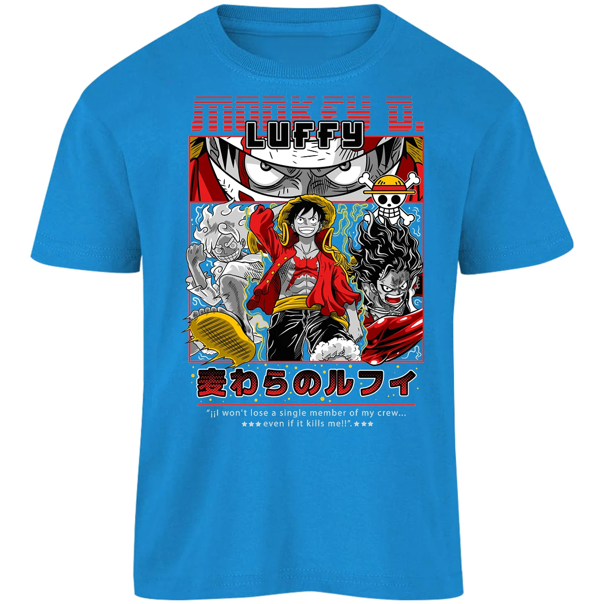 Playera One Piece Luffy Anime para Niño 30