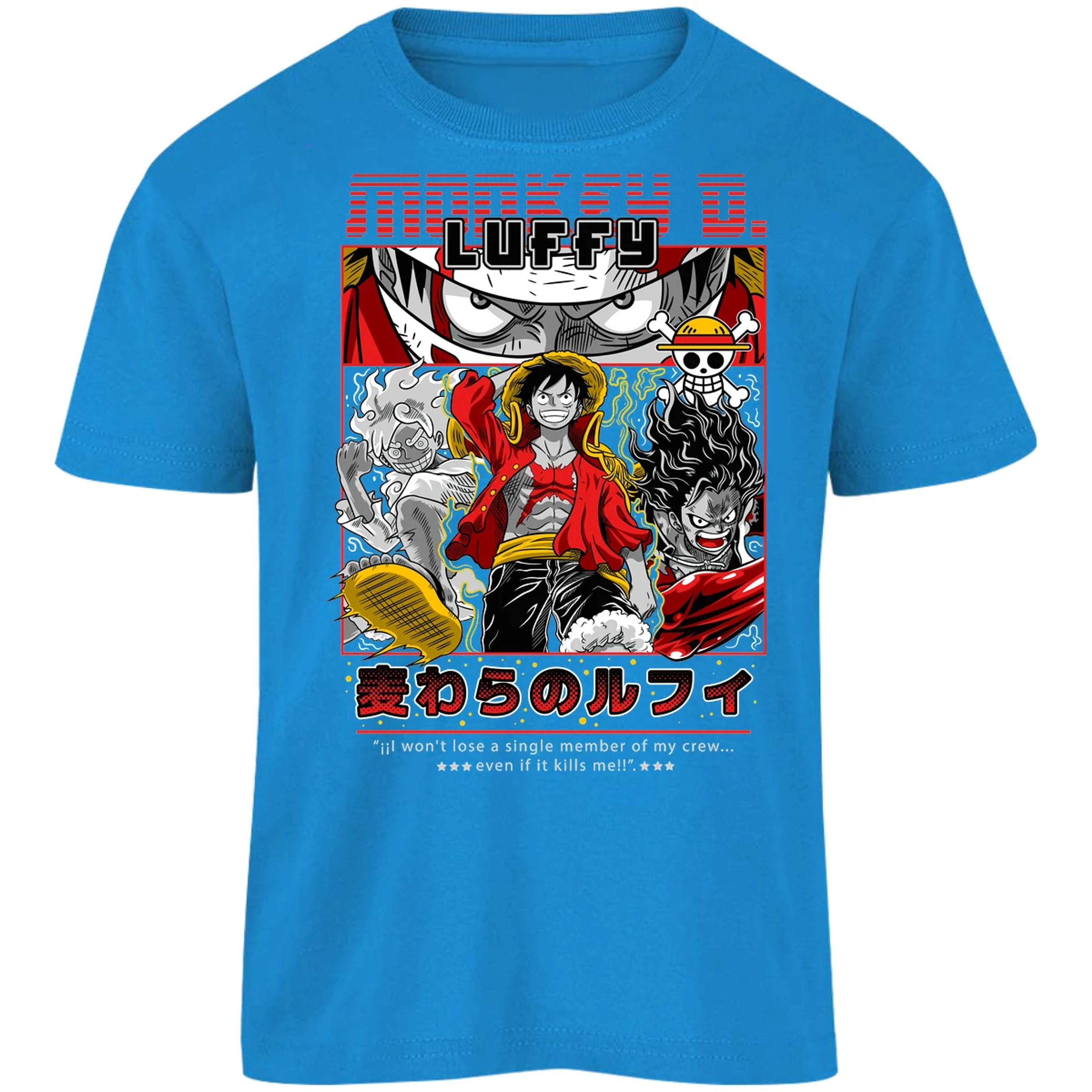 Playera One Piece Luffy Anime para Niño 30