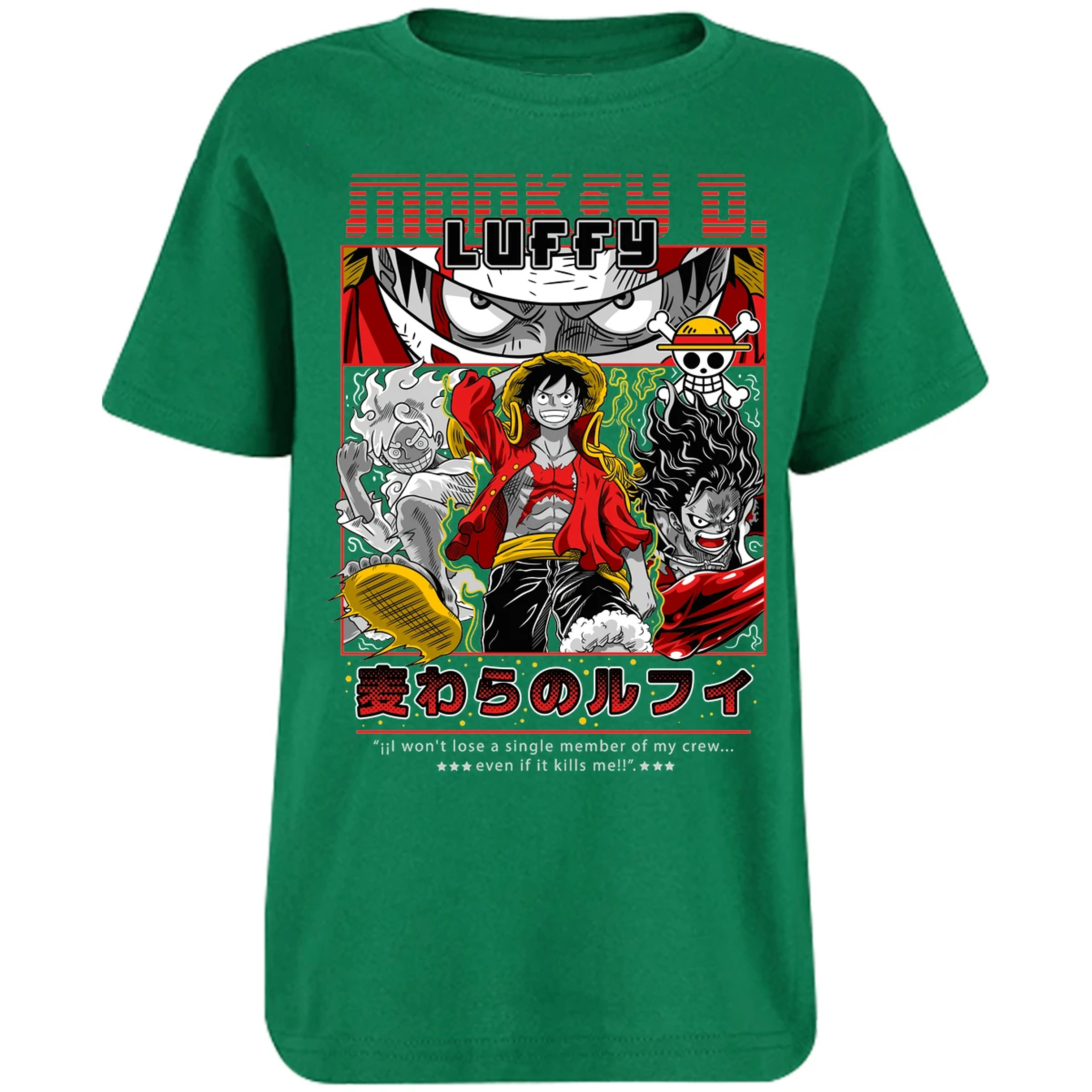 Playera One Piece Luffy Anime para Niño 32