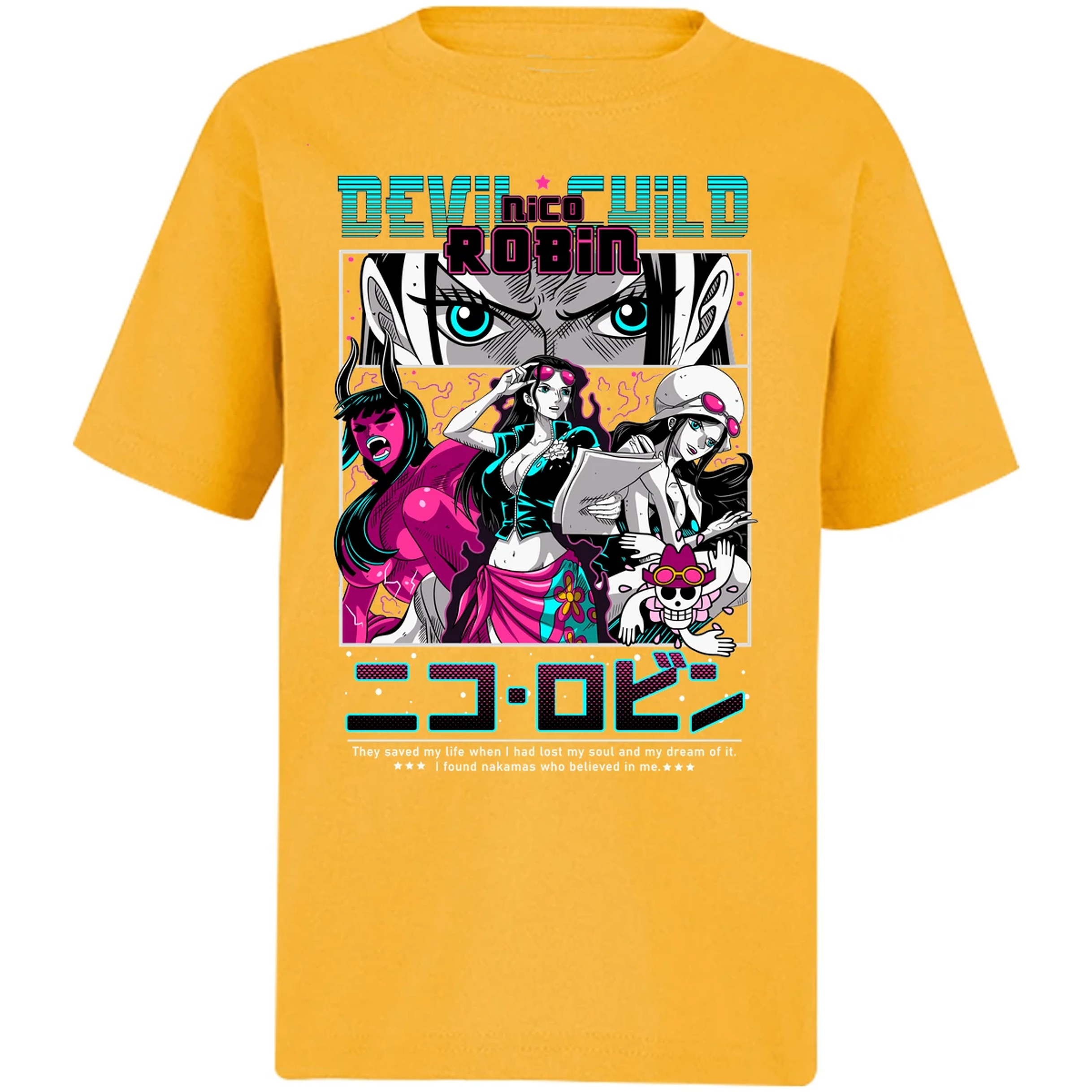 Playera One Piece Nico Robin Anime para Niño 14