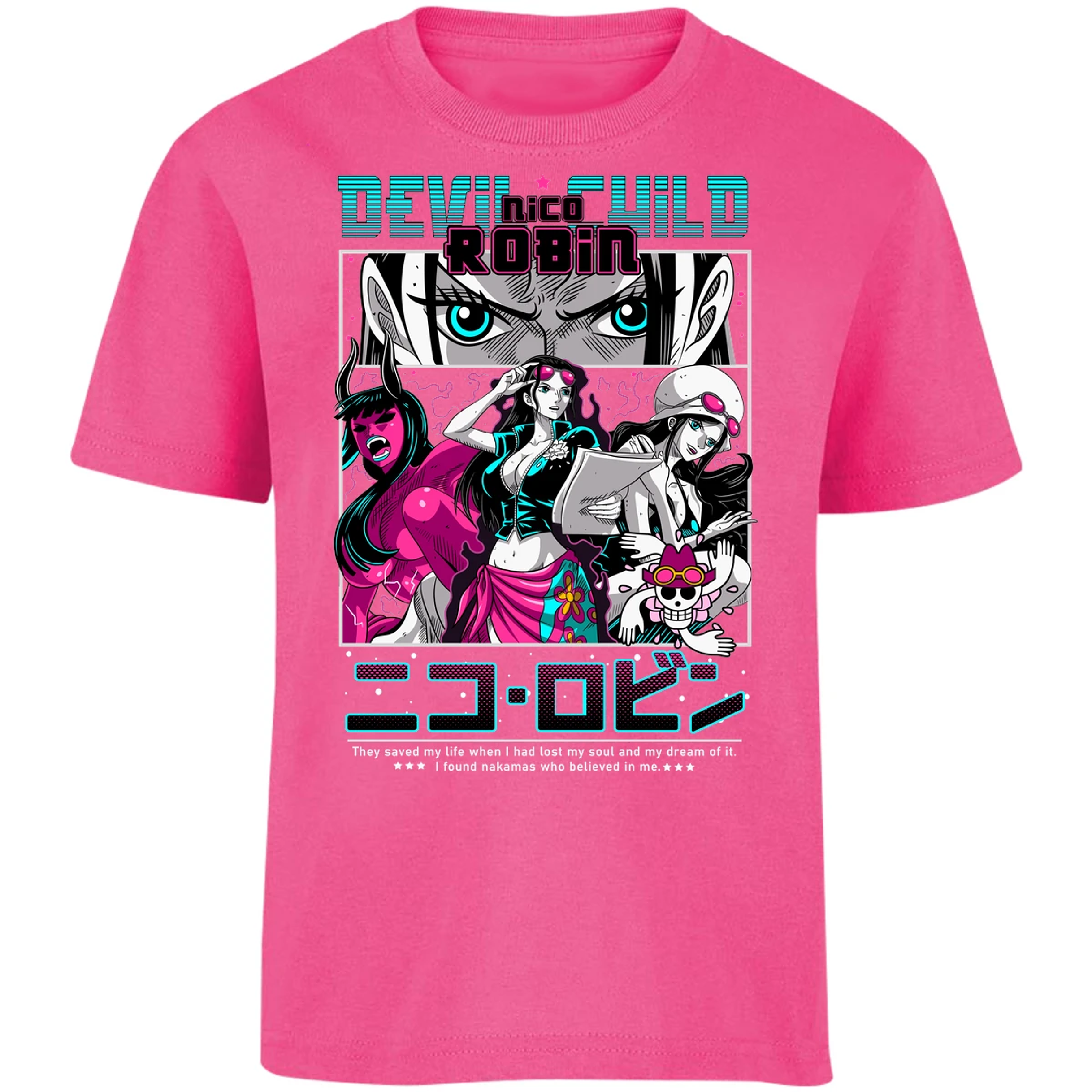Playera One Piece Nico Robin Anime para Niño 26