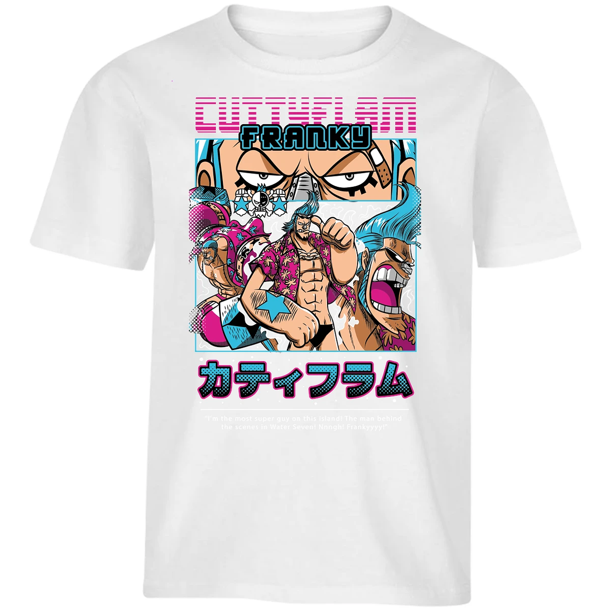 Playera One Piece Frankie Anime para Niño 30