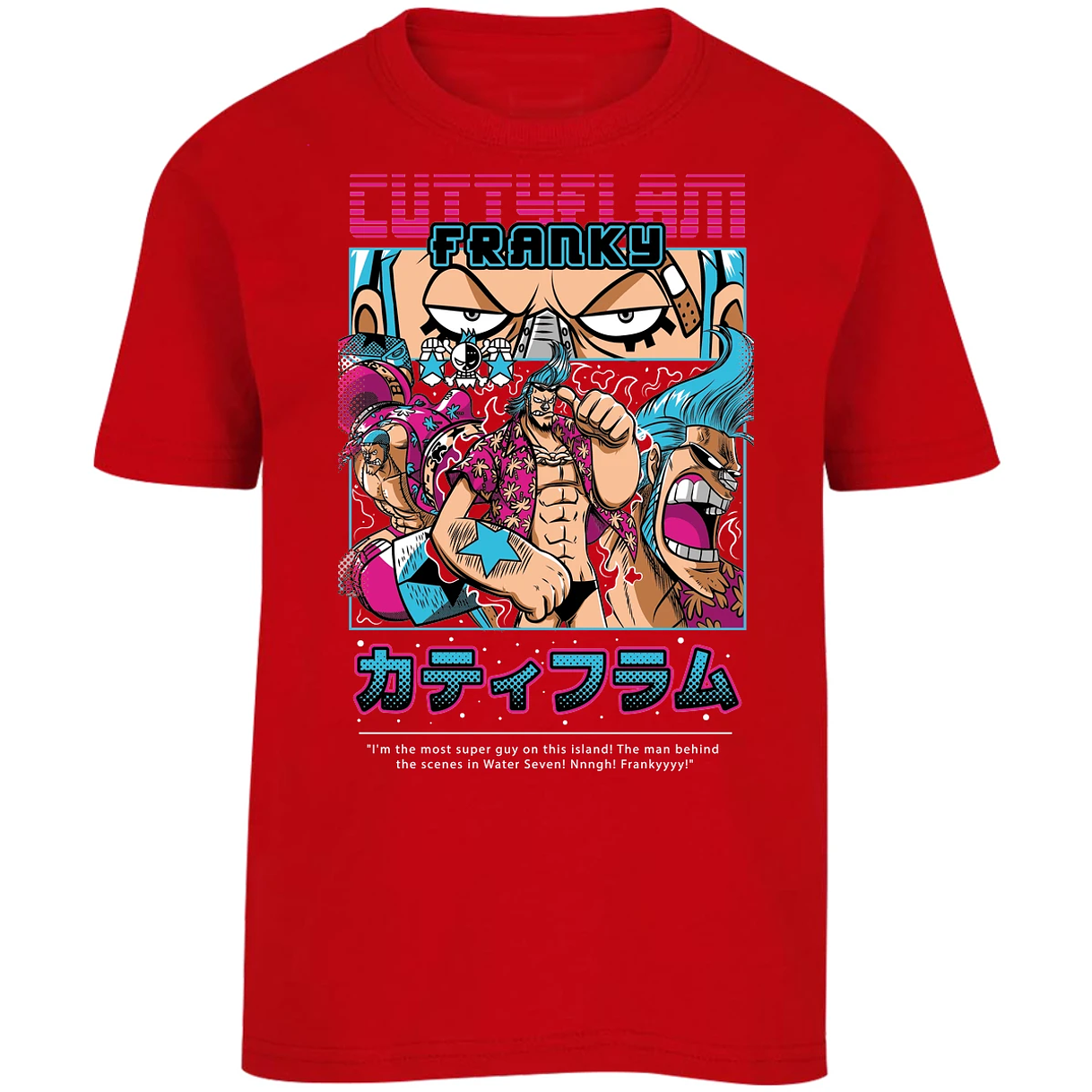 Playera One Piece Frankie Anime para Niño 2