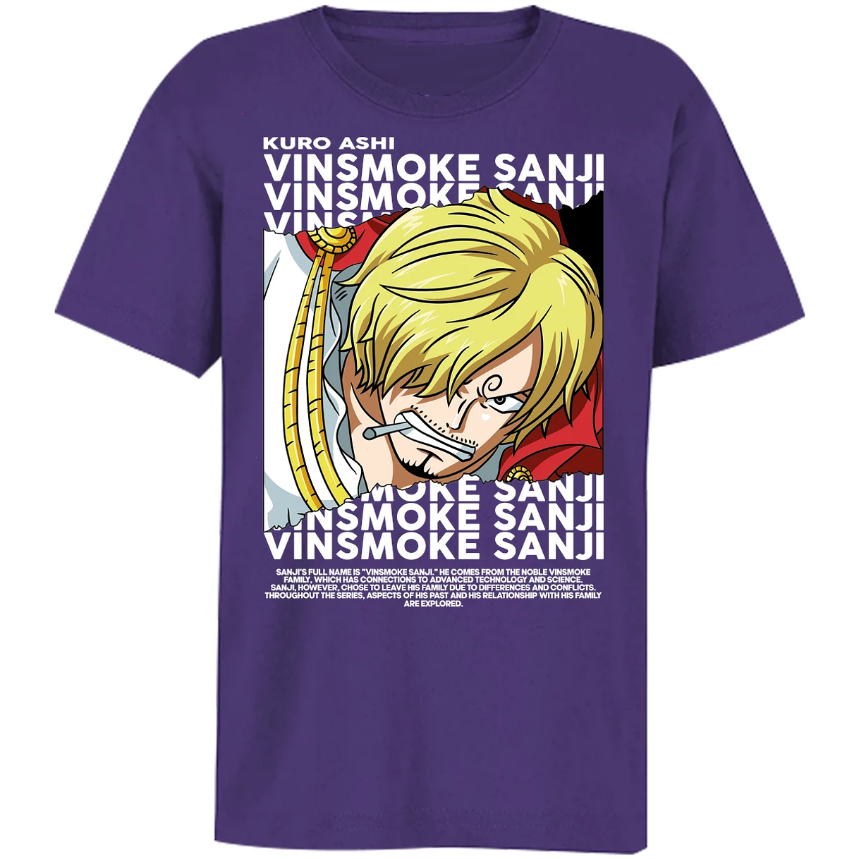 Playera One Piece Sanji para Niño 20