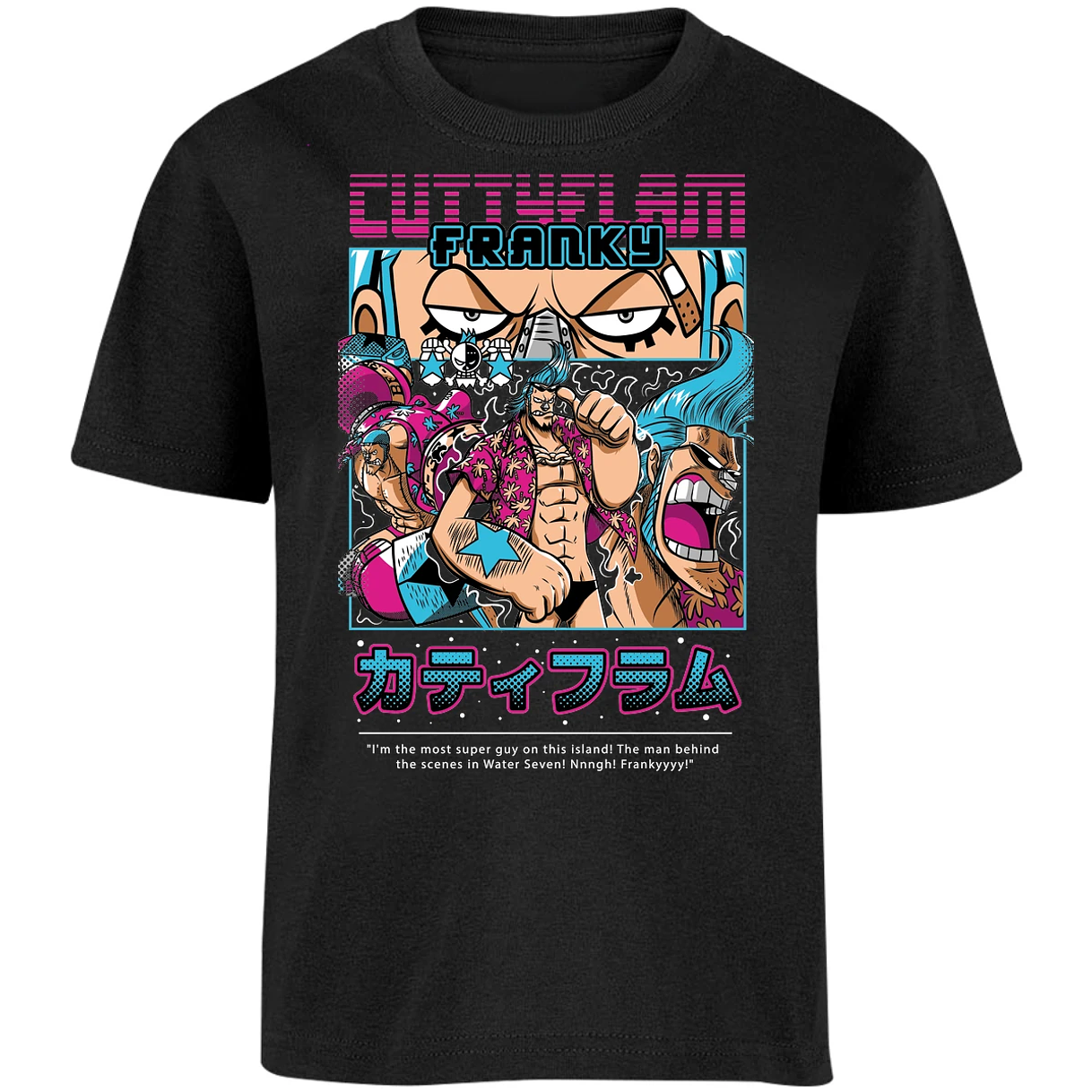 Playera One Piece Frankie Anime para Niño 22