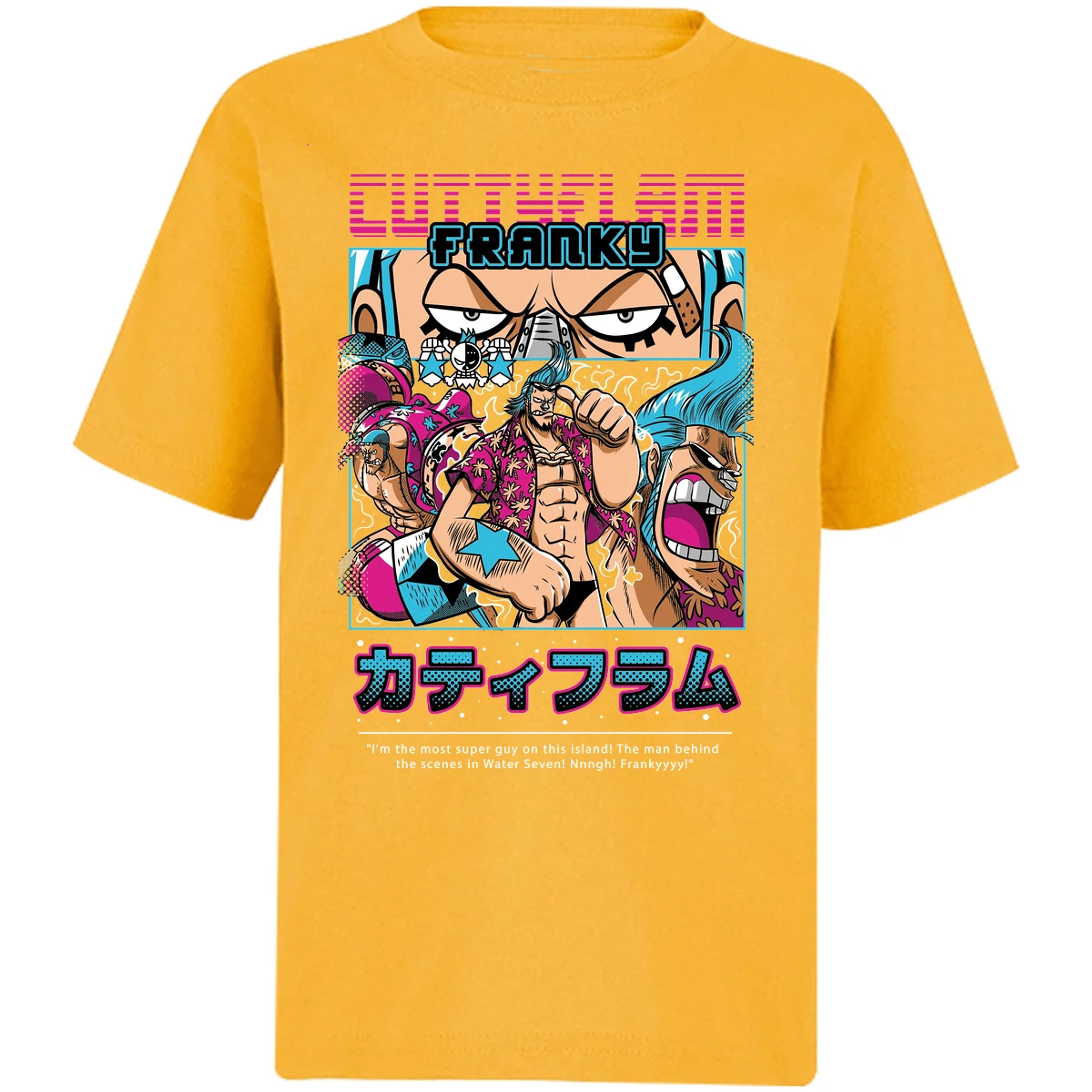 Playera One Piece Frankie Anime para Niño 16