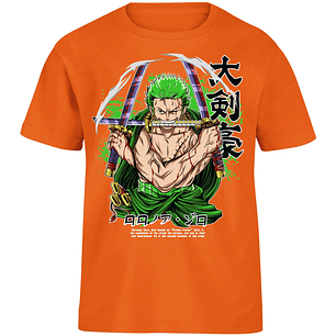 Playera One Piece Zoro Pdf para Niño